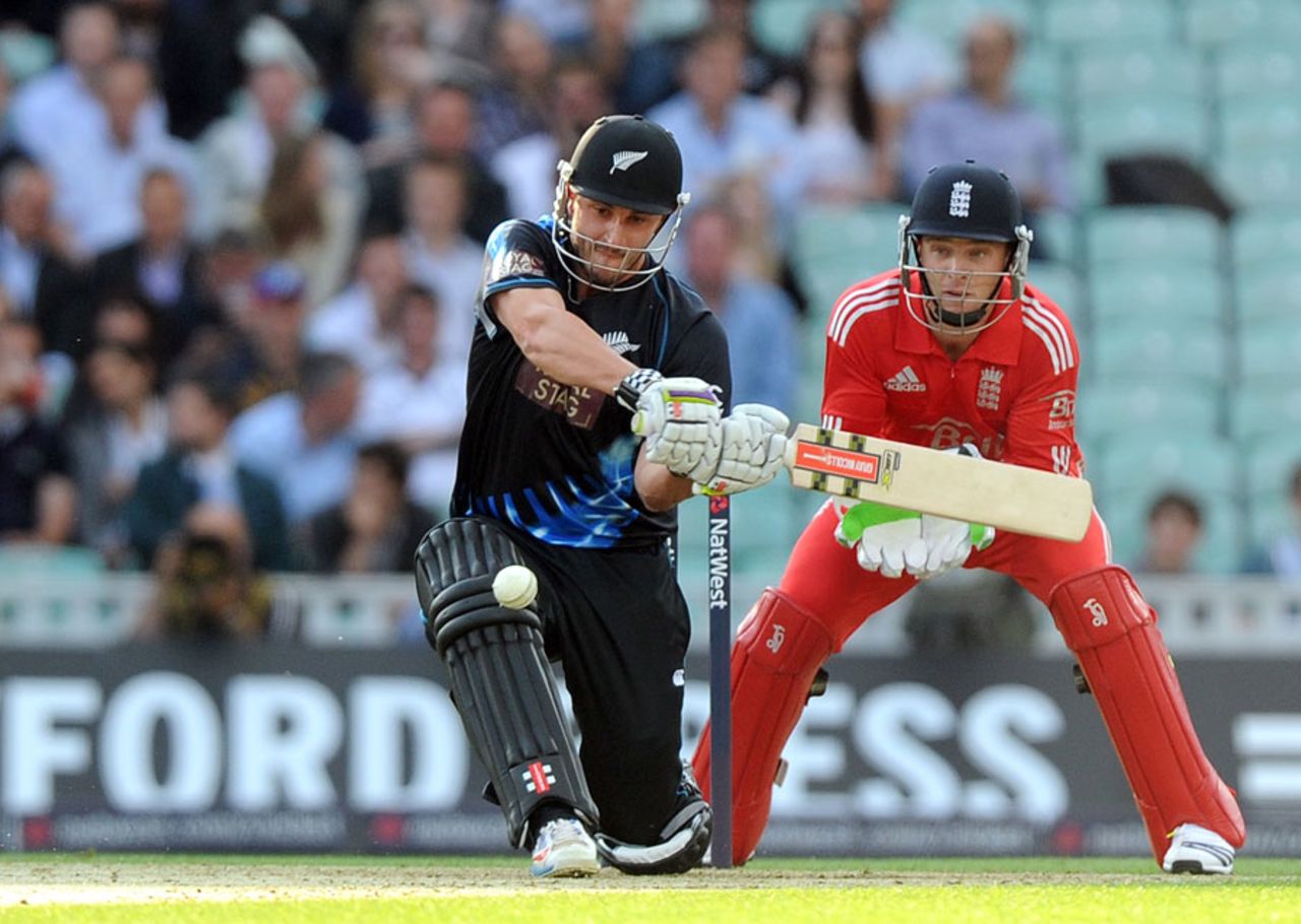 Hamish Rutherford lifted four sixes, England v New Zealand, 1st T20, The Oval, June 25, 2013