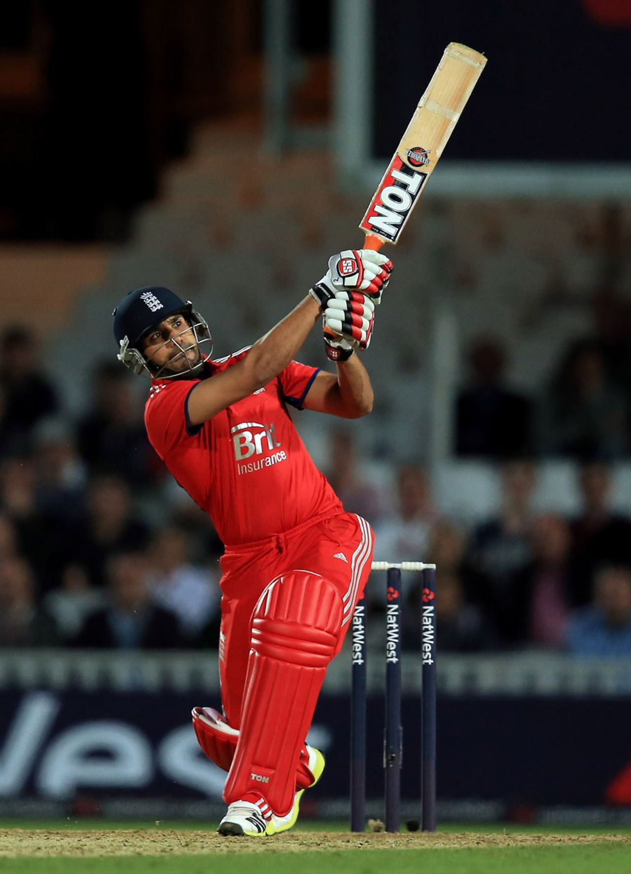 Ravi Bopara swings into the leg side, England v New Zealand, 1st T20, The Oval, June 25, 2013