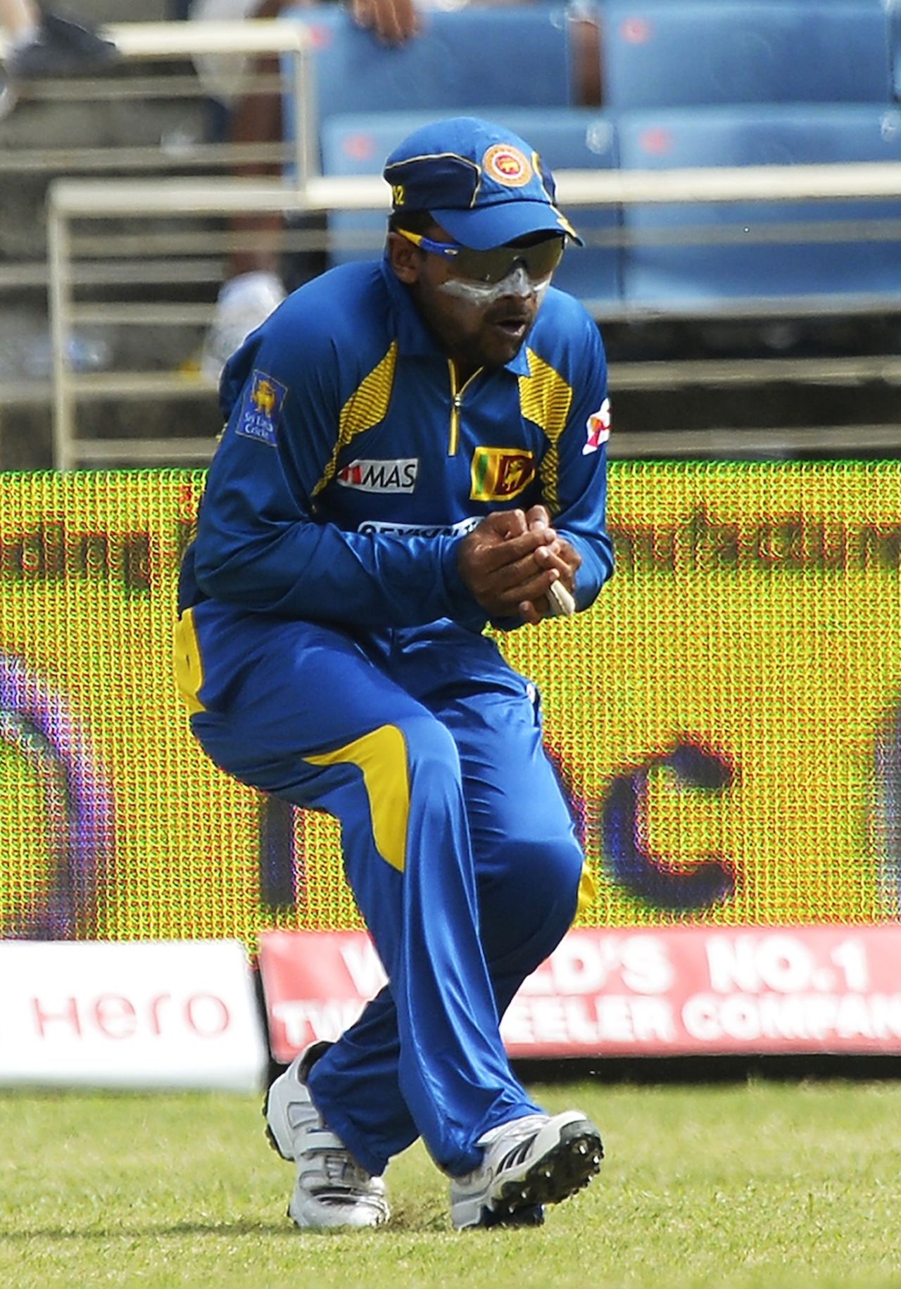 Mahela Jayawardene takes a catch to dismiss Johnson Charles, West Indies v Sri Lanka, 1st ODI, Kingston, June 28, 2013