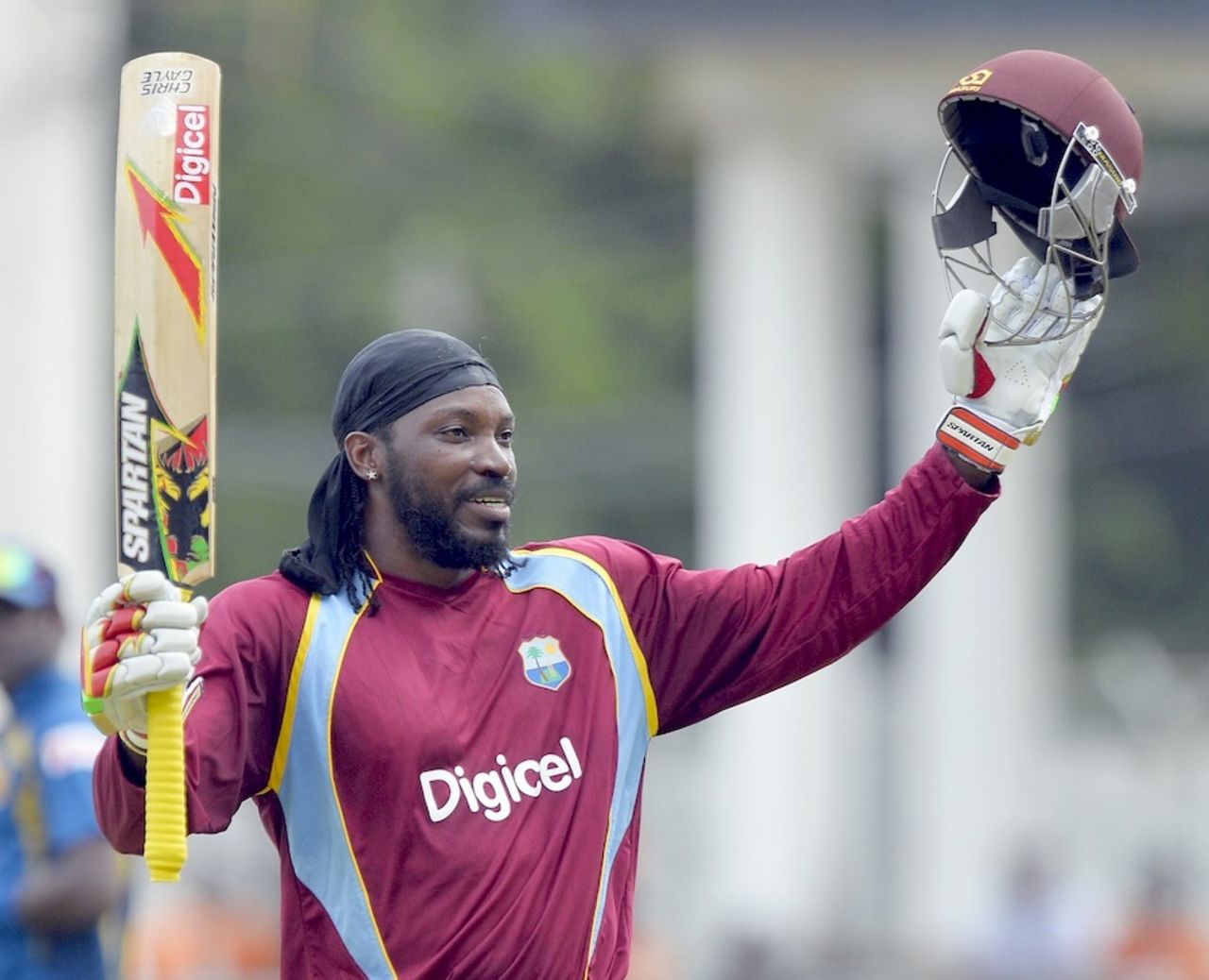 Chris Gayle scored a hundred off 89 balls, West Indies v Sri Lanka, 1st ODI, Kingston, June 28, 2013