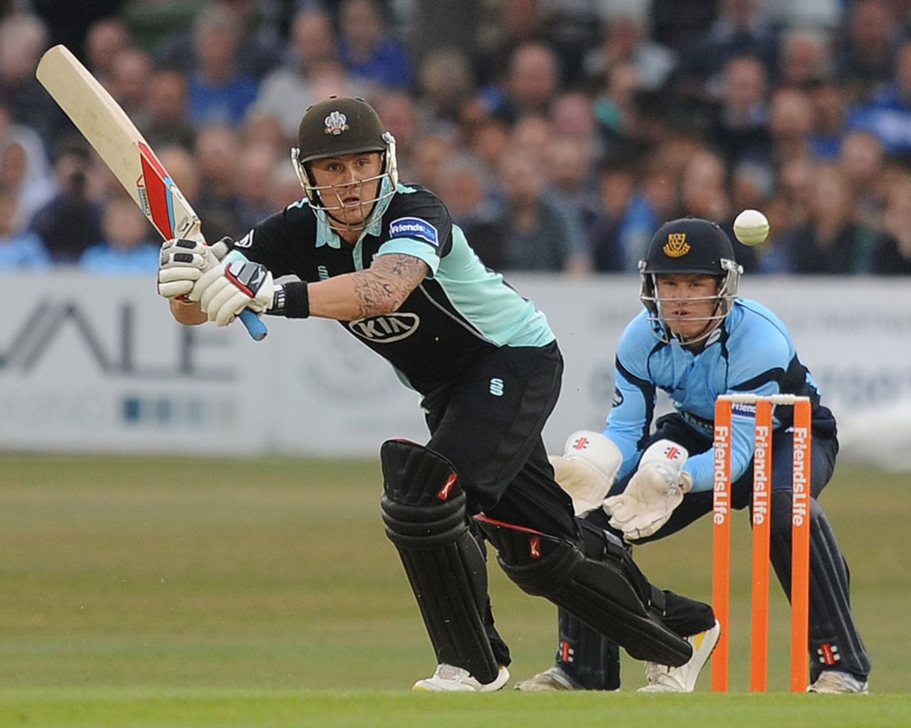Jason Roy flicks off his legs during his 42, Sussex v Surrey, Friends Life t20, South Group, Hove, June, 28, 2013