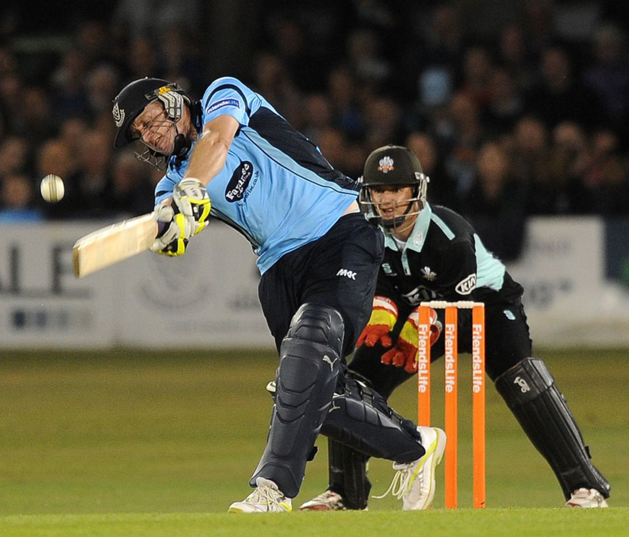 Scott Styris needed only 19 balls for his 35, Sussex v Surrey, Friends Life t20, South Group, Hove, June, 28, 2013