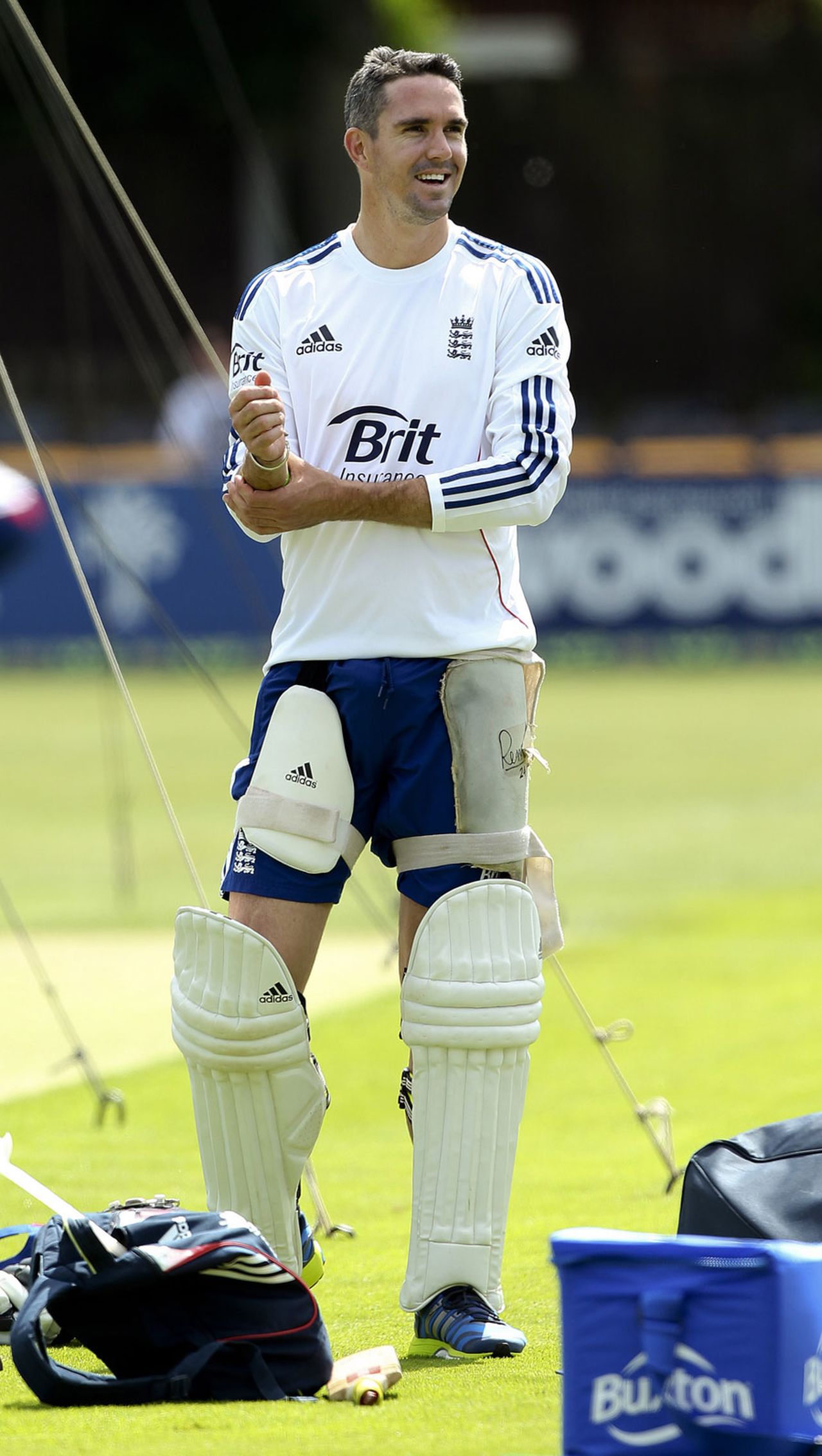 Kevin Pietersen is all smiles at practice, Chelmsford, June, 29, 2013