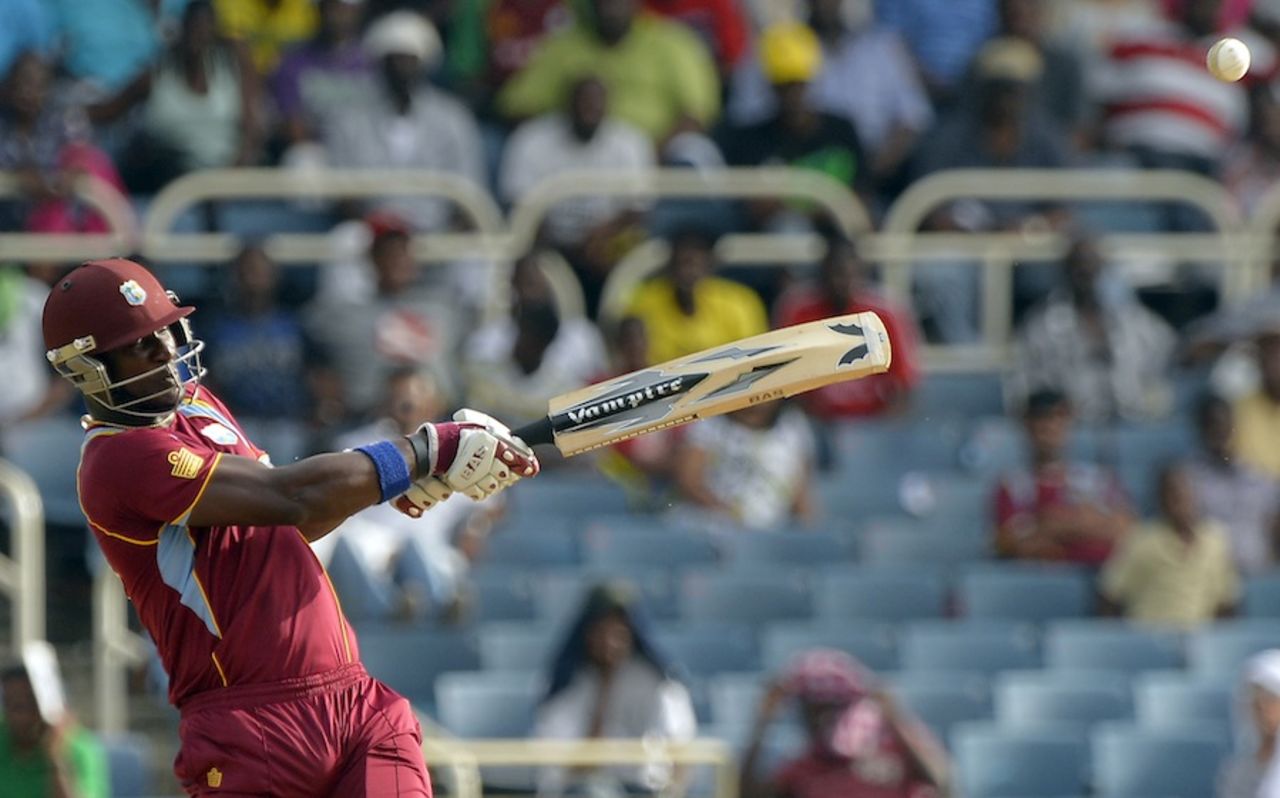 Darren Sammy struck three sixes, West Indies v India, West Indies tri-series, Kingston, June 30, 2013