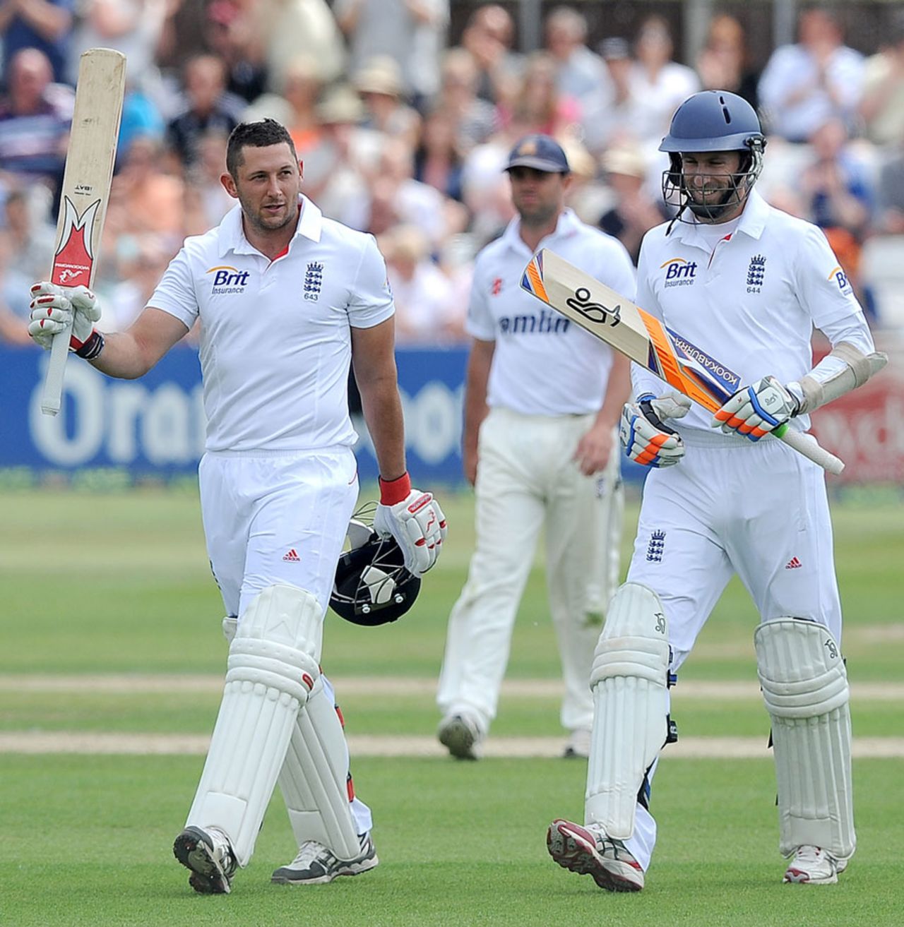 Tim Bresnan walks off with a hundred after England declared, Essex v England, 2nd day, Chelmsford, July 1, 2013