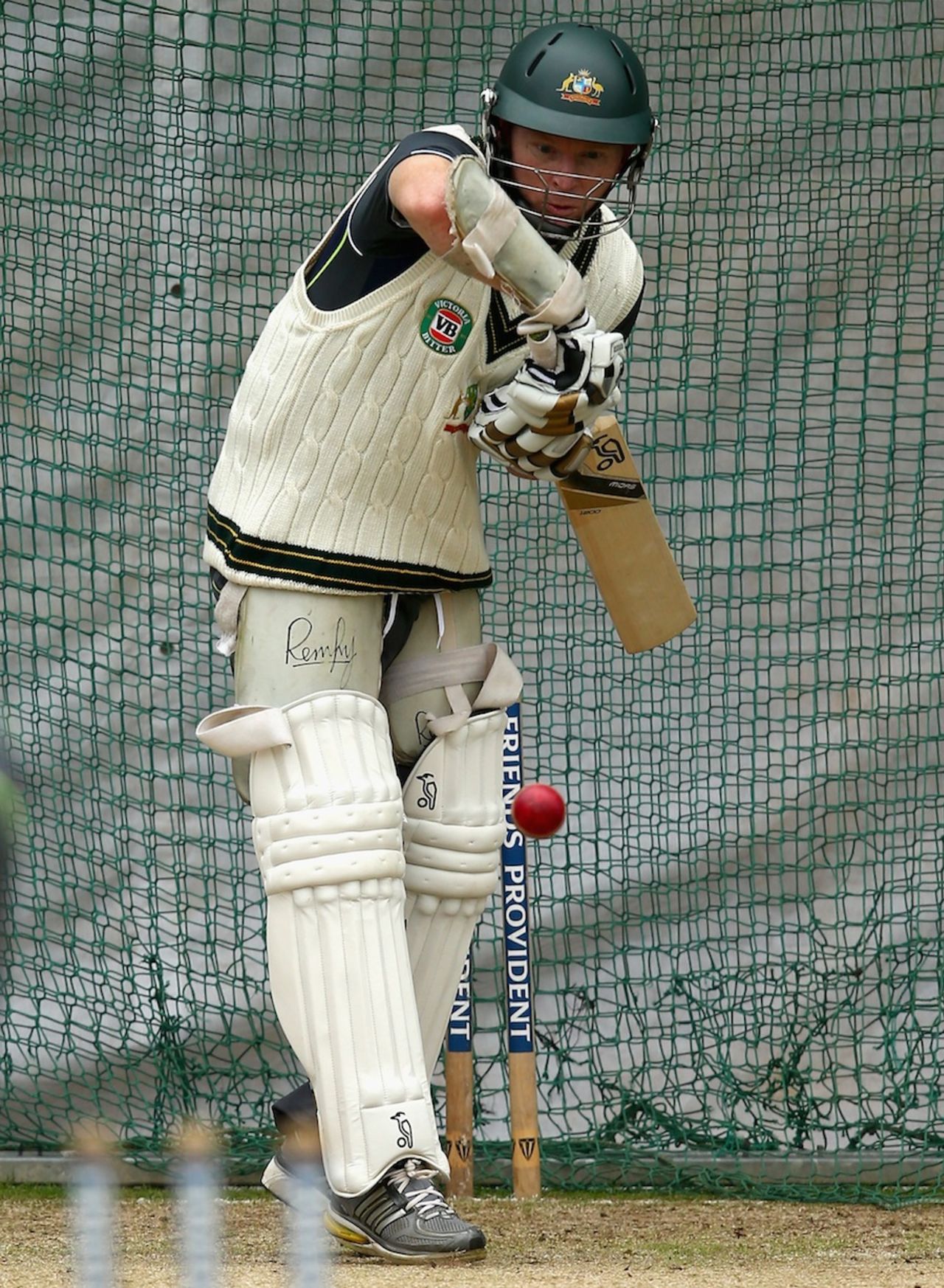 Chris Rogers while batting in the nets, Worcester, July 1, 2013