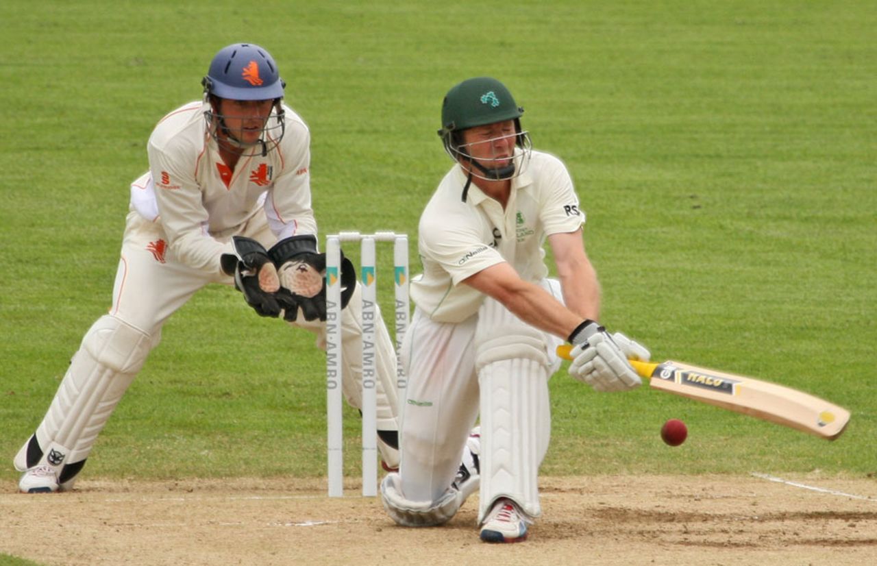 Andrew White top-scored in the second innings with 62, Netherlands v Ireland, ICC Intercontinental Cup, 3rd day, Deventer, July 3, 2013
