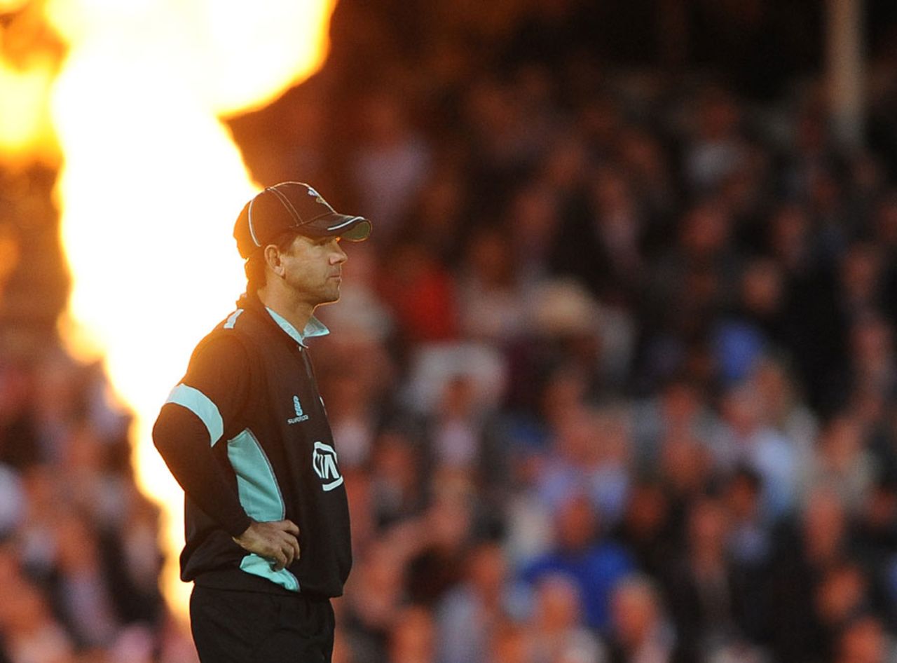 Surrey on fire: Ricky Ponting in the field during the victory over Sussex, Surrey v Sussex, FLt20, South Group, The Oval, July 3, 2013