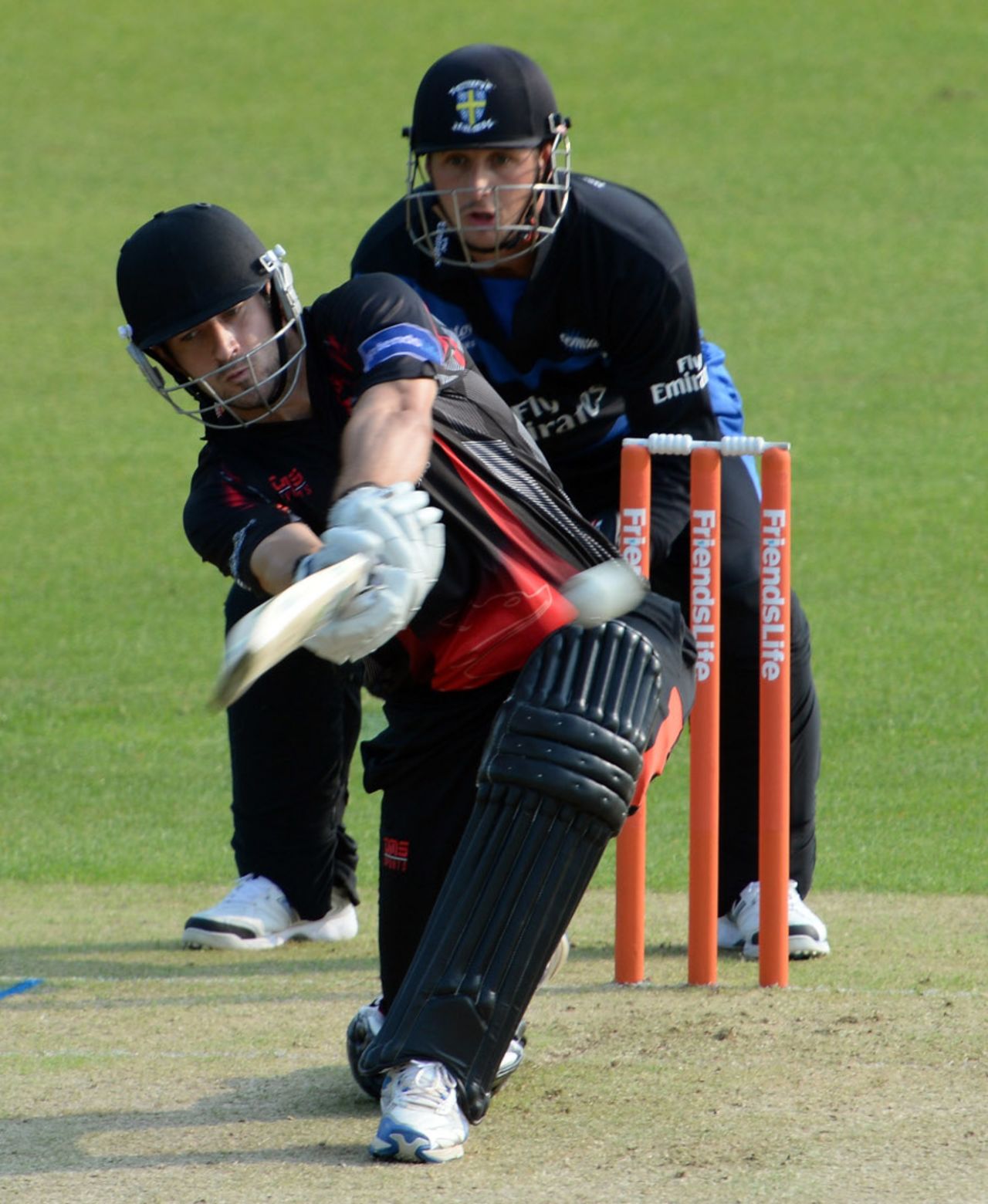 Joe Burns' 81 helped Leicestershire to a matchwinning total, Leicestershire v Durham, FLt20, North Group, Grace Road, July 5, 2013