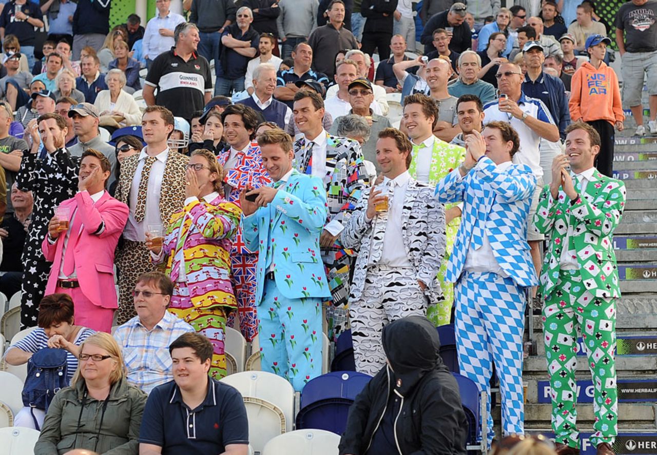 Many fans got dressed up for Friday night's game, Sussex v Hampshire, FLt20, South Group, Hove, July 5, 2013