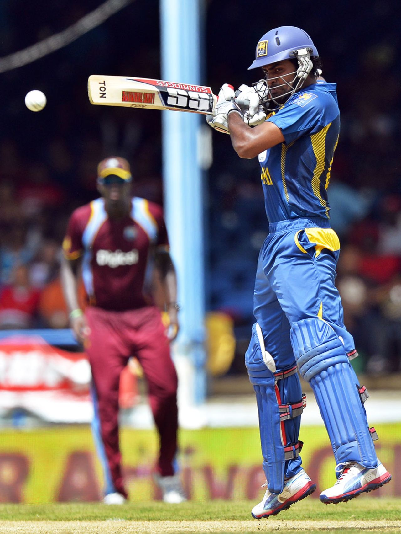 Lahiru Thirimanne guides the ball into the offside, West Indies v Sri Lanka, West Indies tri-series, Port of Spain, July 7, 2013
