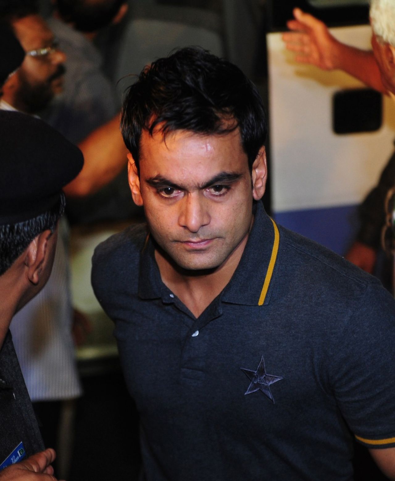 Mohammad Hafeez before leaving for West Indies, Karachi, July 7, 2013