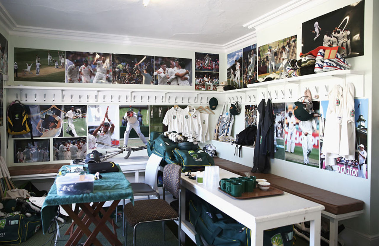 The inner sanctum: the Australian dressing room, Trent Bridge, July 9, 2013