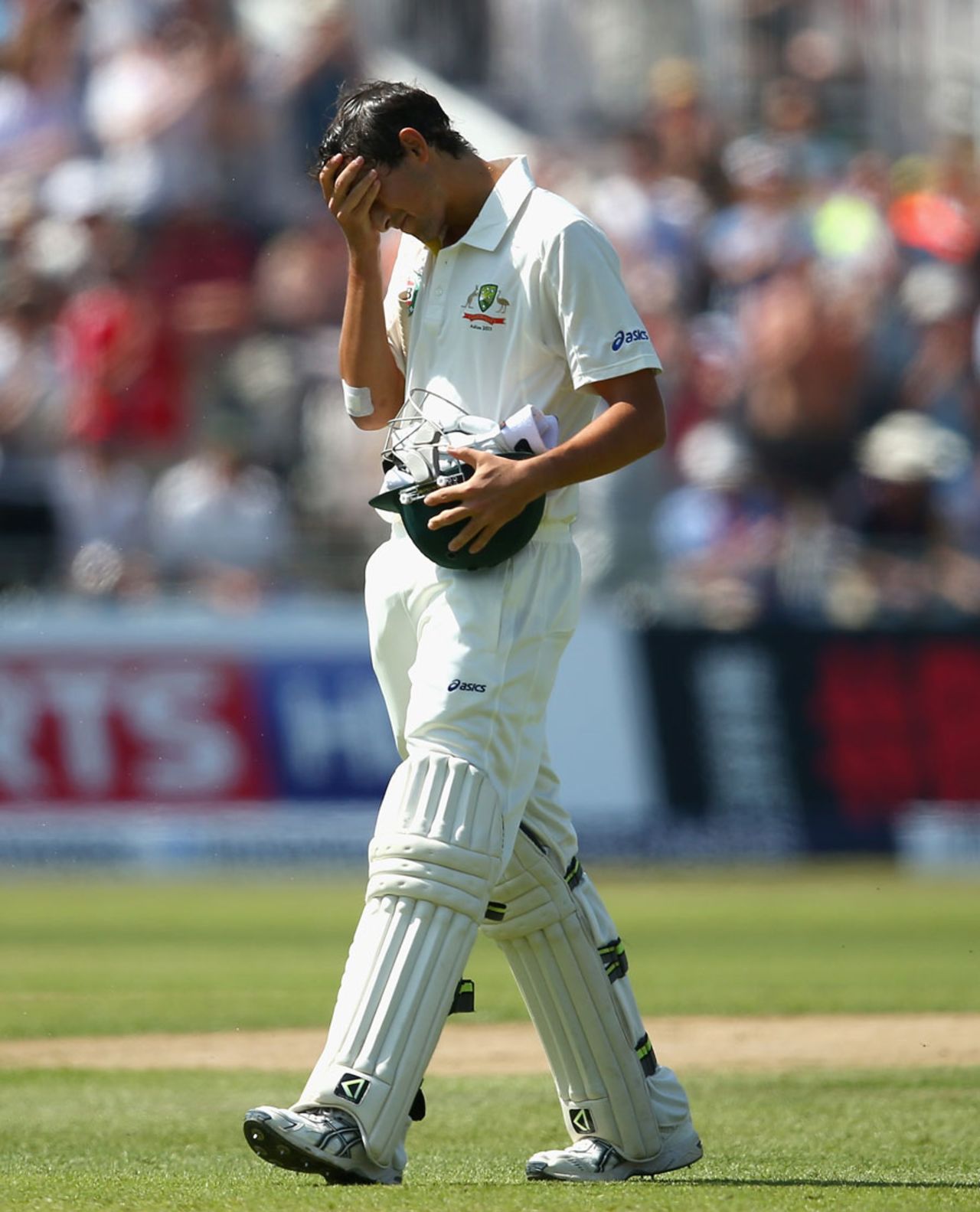 Ashton Agar walks off after falling two runs short of a century, England v Australia, 1st Investec Test, Trent Bridge, 2nd day, July 11, 2013