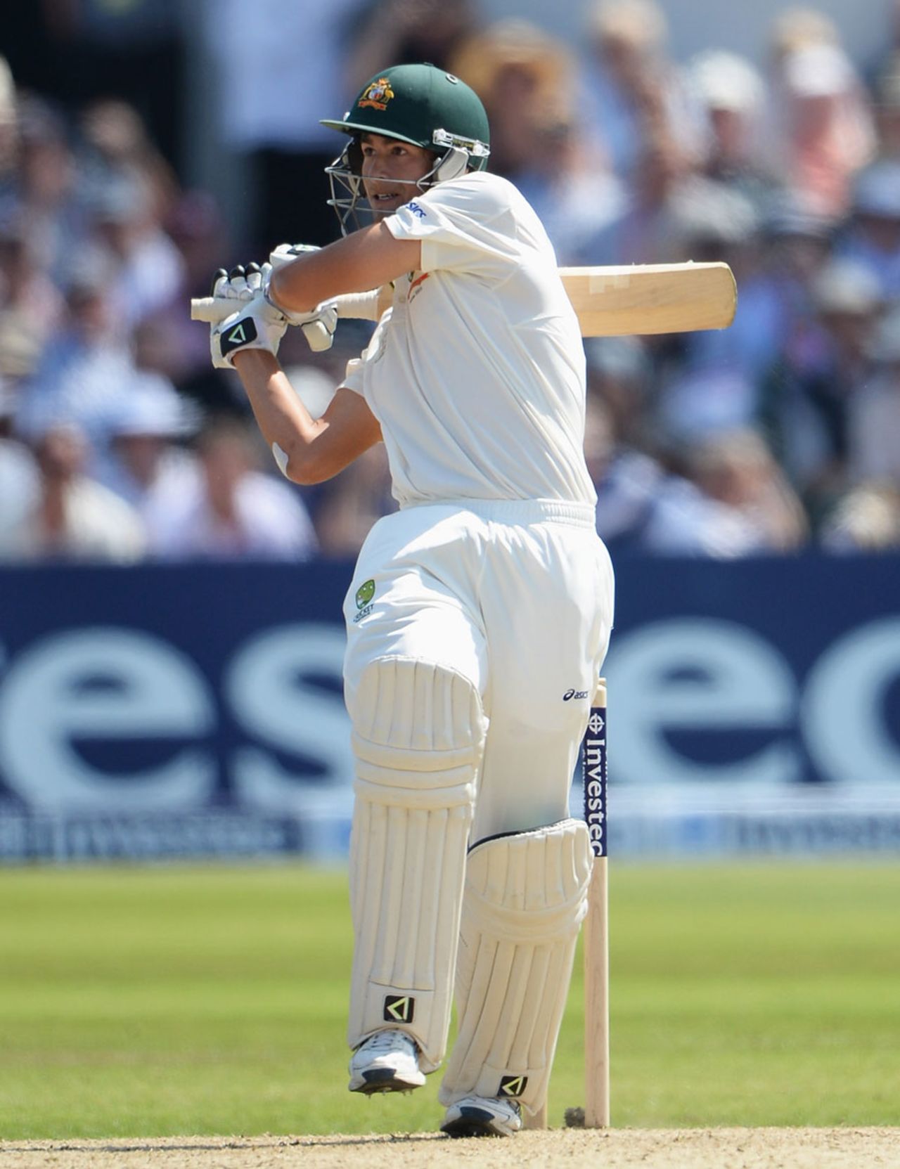 Ashton Agar was finally dismissed on the pull, England v Australia, 1st Investec Test, Trent Bridge, 2nd day, July 11, 2013