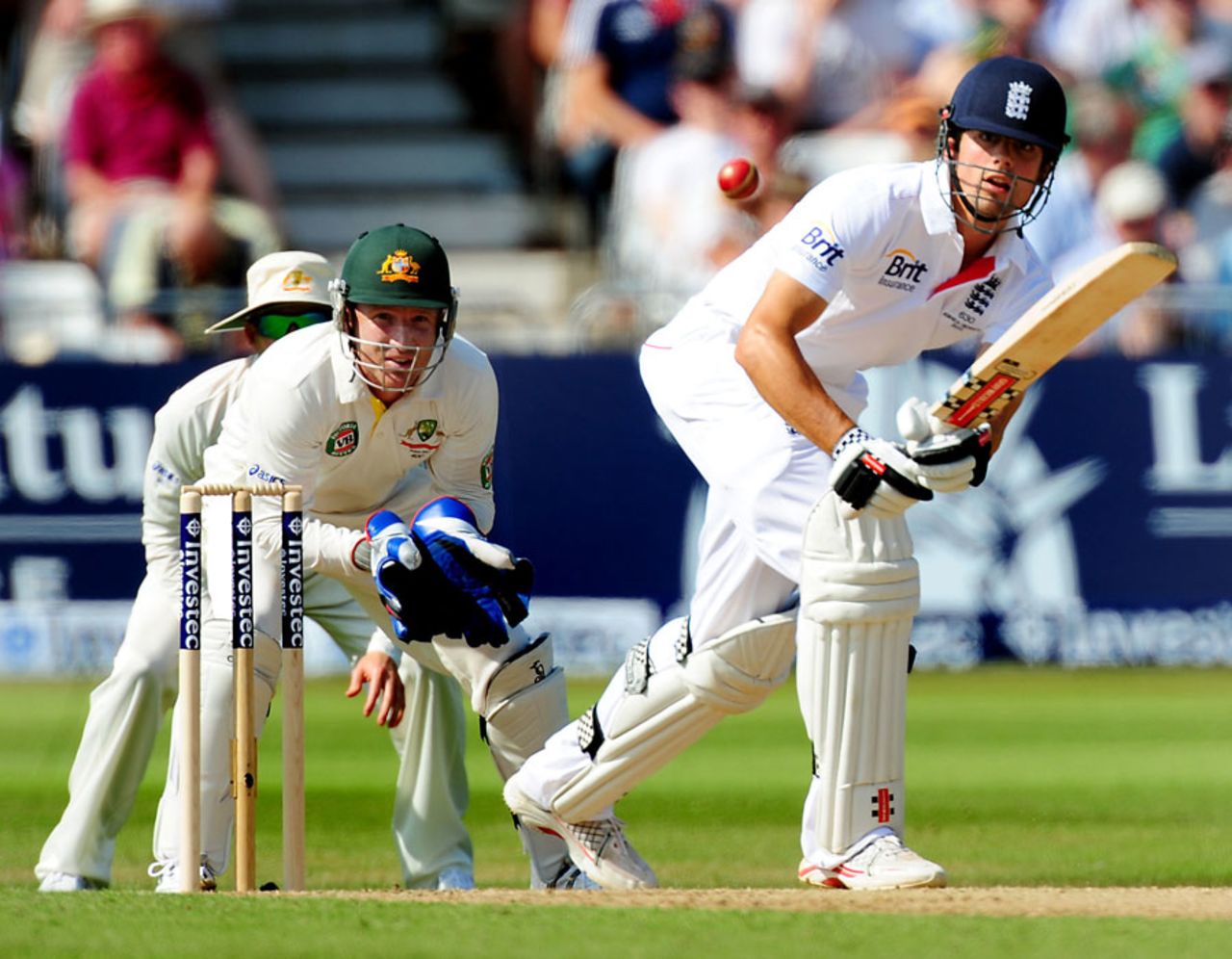 Alastair Cook was very watchful, England v Australia, 1st Investec Test, Trent Bridge, 2nd day, July 11, 2013