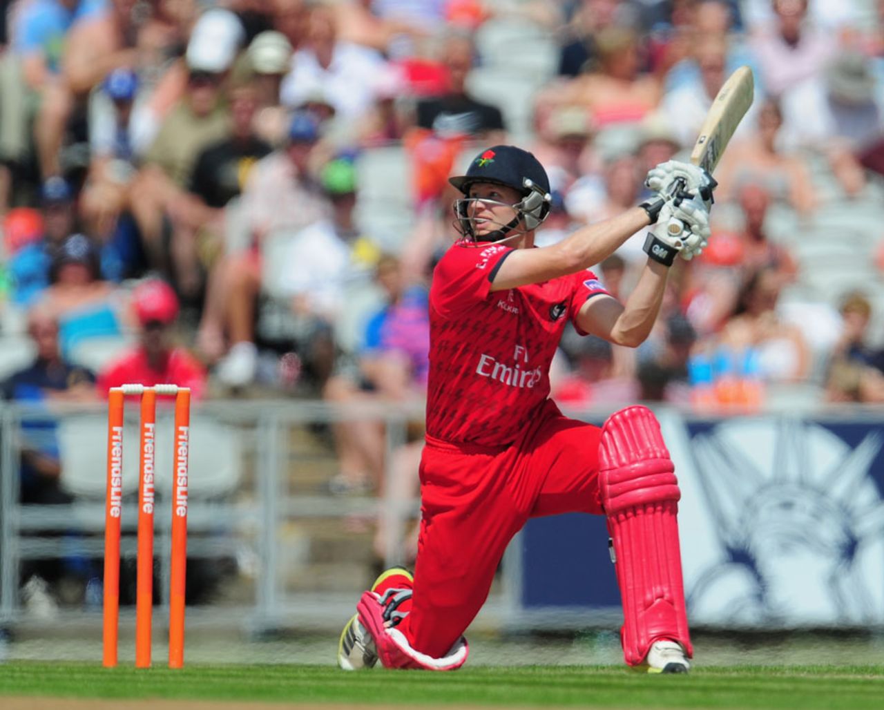Karl Brown top scored for Lancashire, Lancashire v Durham, Friends Life t20, North Group, Old Trafford, July, 14, 2013