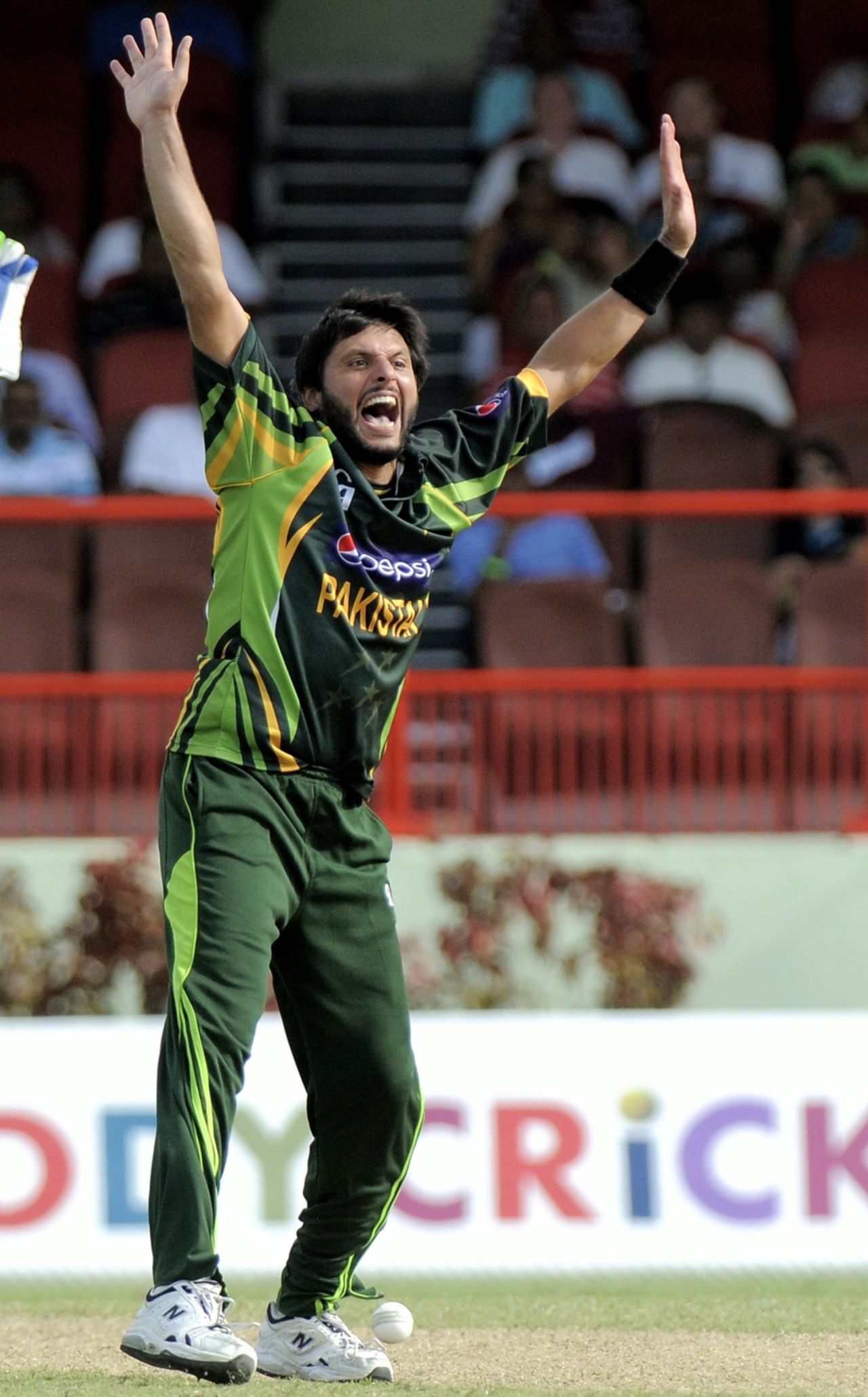 Shahid Afridi finished with a seven-for, West Indies v Pakistan, 1st ODI, Providence, July 14, 2013