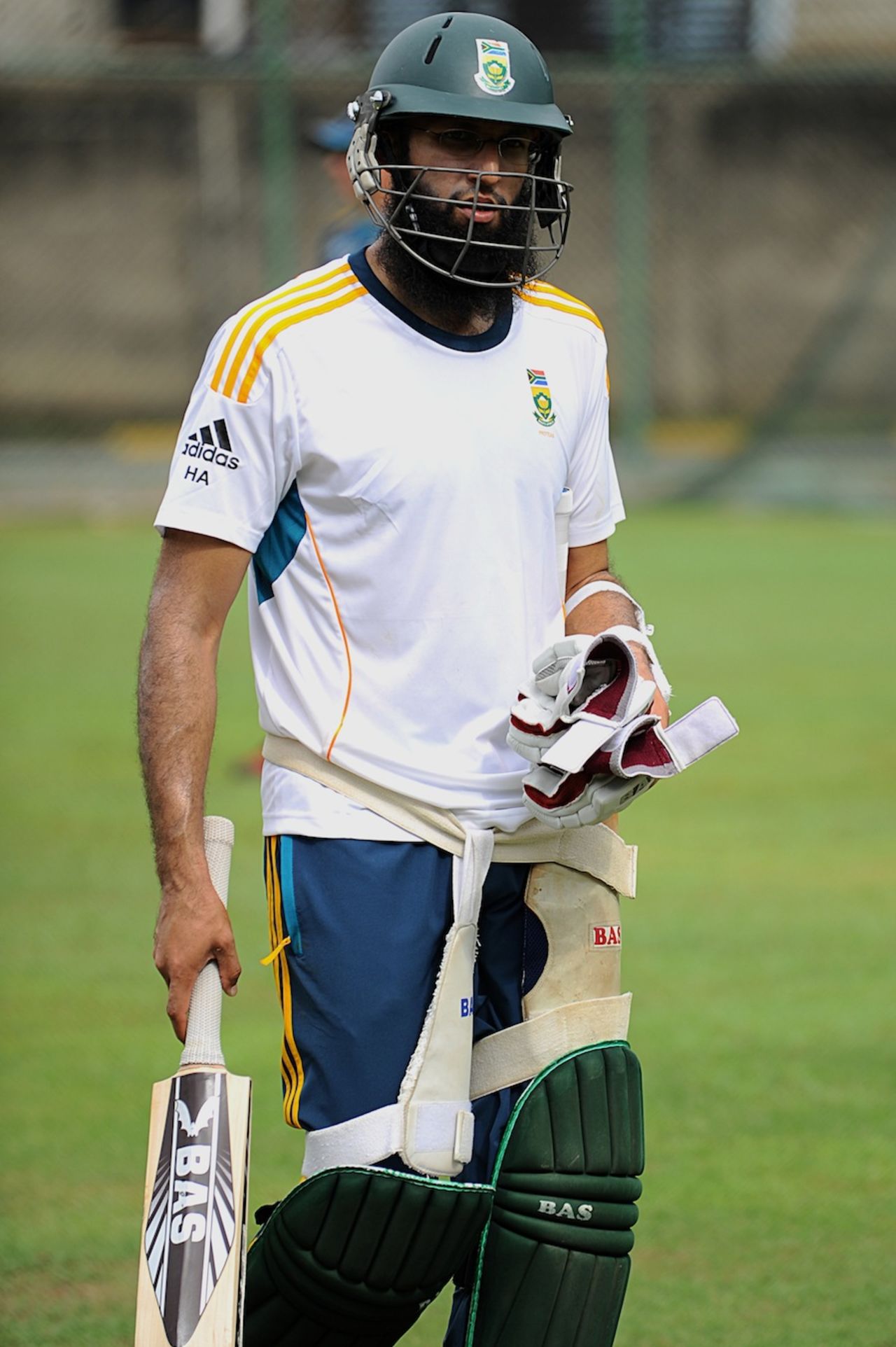 Hashim Amla during a practice session, Colombo, July 16, 2013