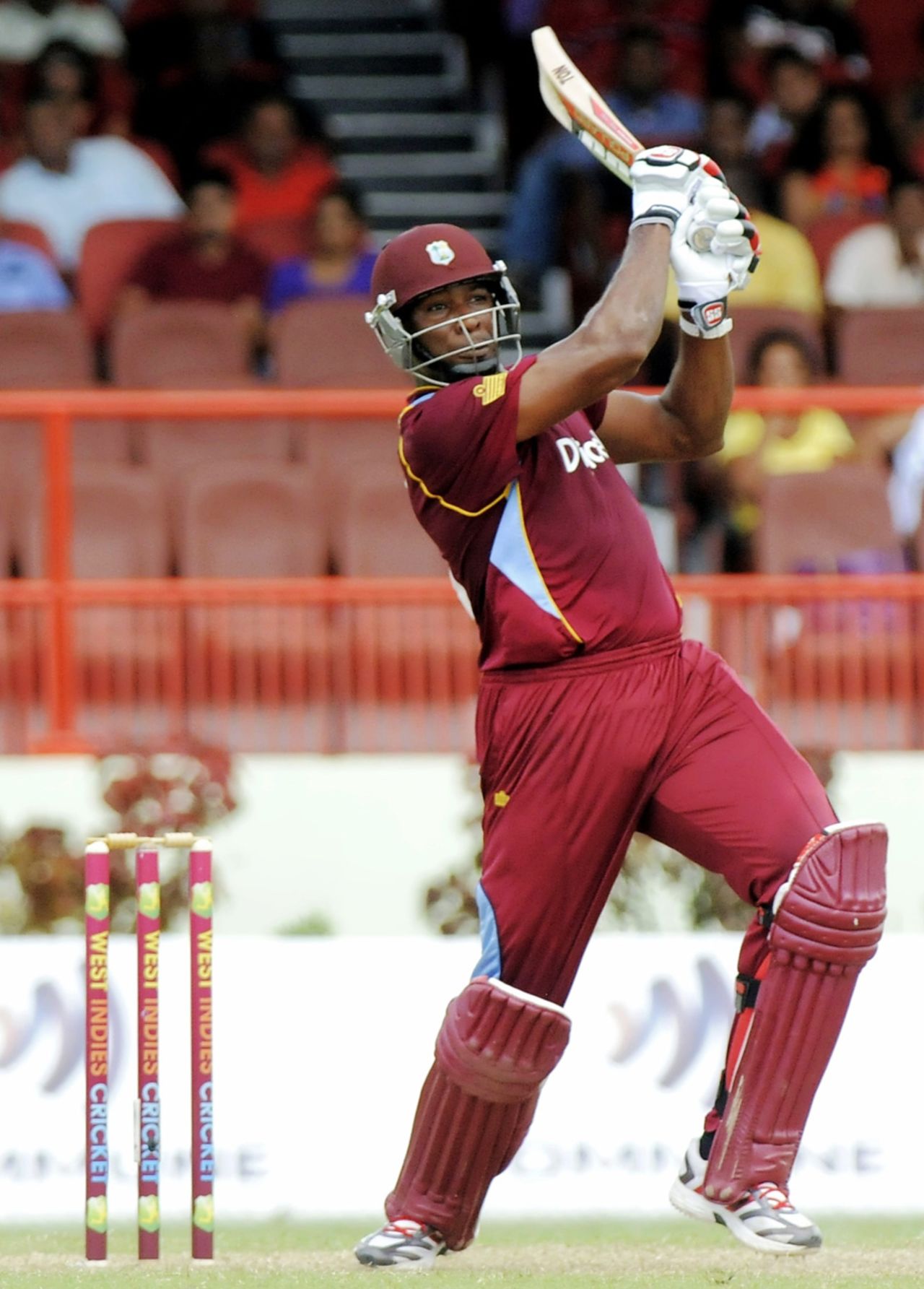 Kieron Pollard goes big and straight, West Indies v Pakistan, 2nd ODI, Providence, July 16, 2013