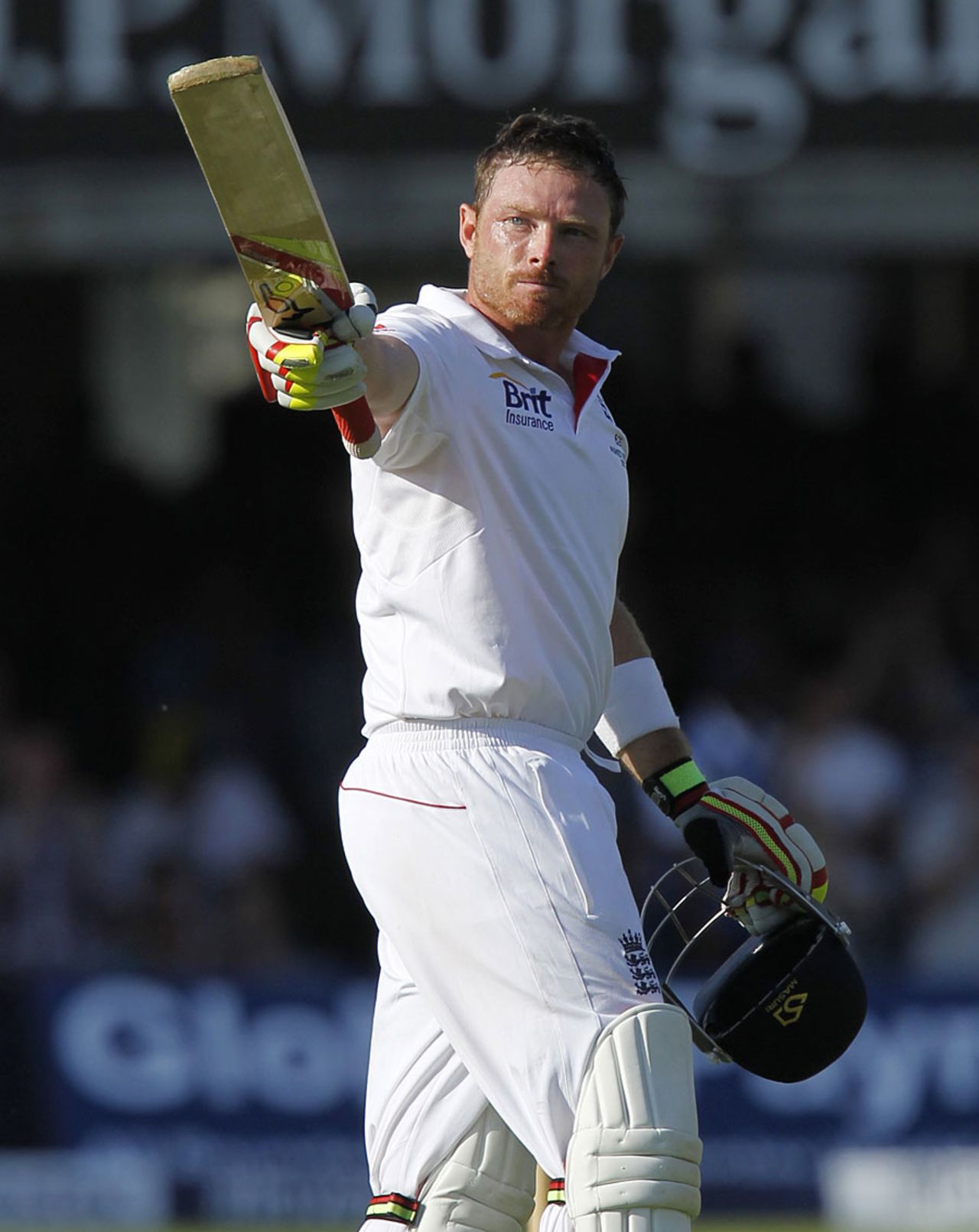 Ian Bell acknowledges his second hundred of the series, England v Australia, 2nd Investec Ashes Test, Lord's, 1st day, July 18, 2013