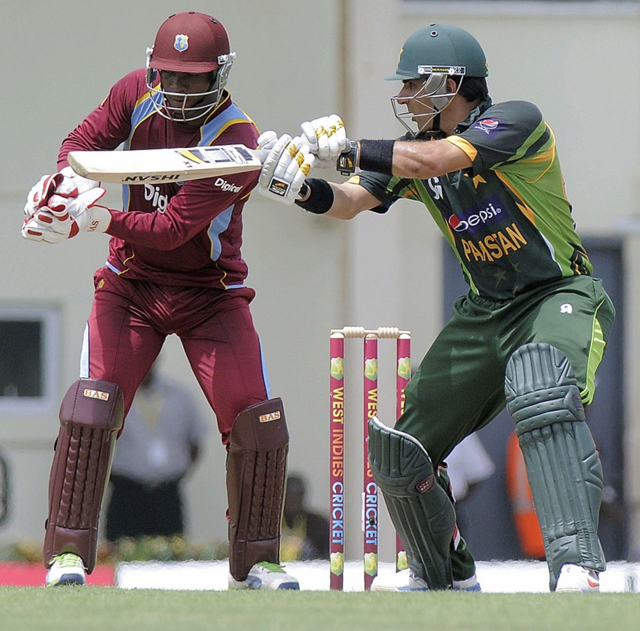 Misbah-ul-Haq top scored for Pakistan with 75, West Indies v Pakistan, 3rd ODI, St Lucia, July 19, 2013