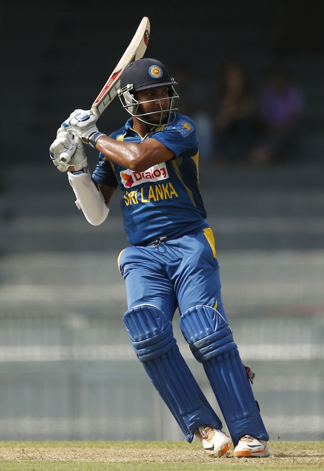 Kumar Sangakkara guides one on the off side, Sri Lanka v South Africa, 1st ODI, Colombo, July 20, 2013