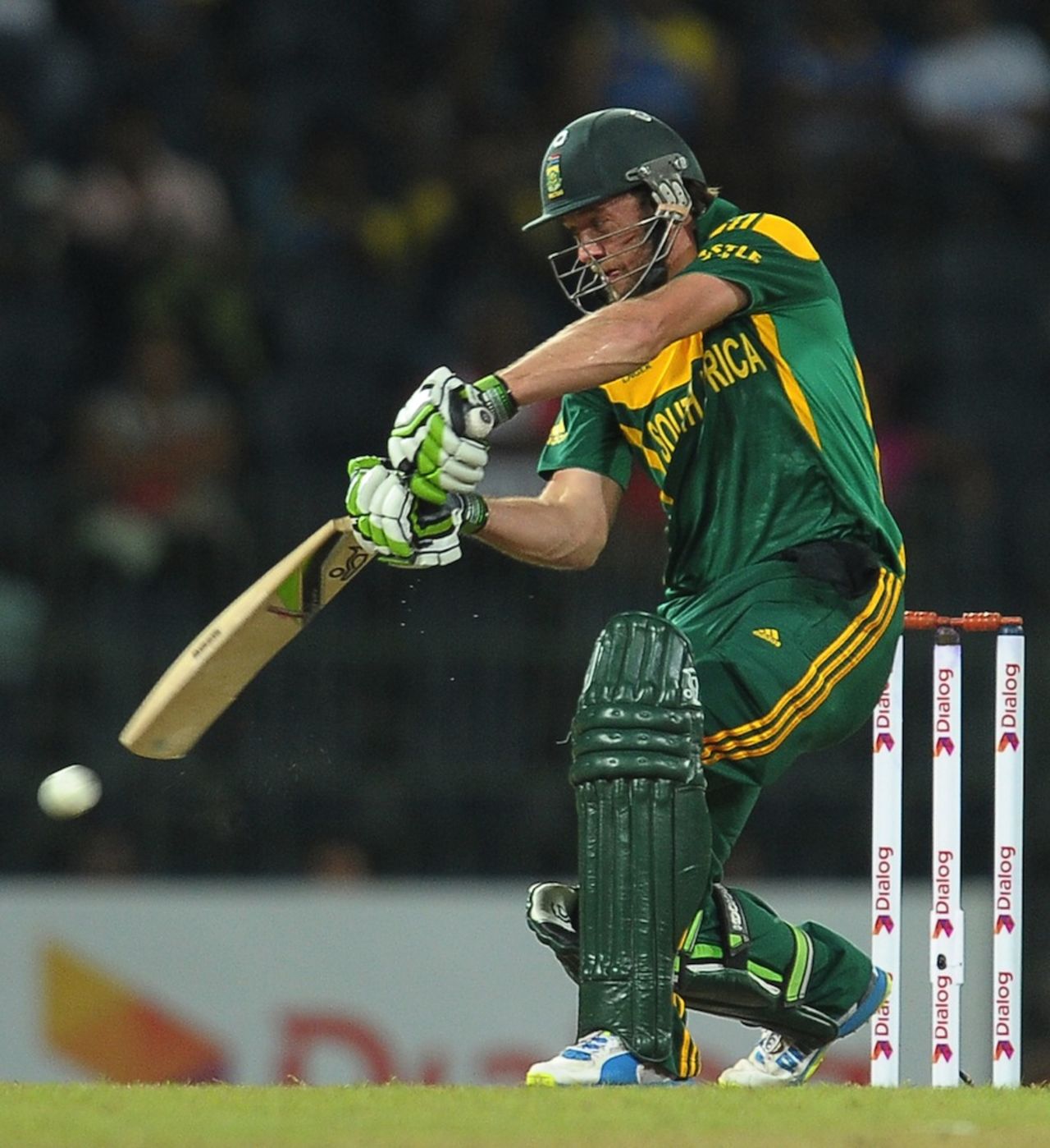 AB de Villiers drives authoritatively, Sri Lanka v South Africa, 1st ODI, Colombo, July 20, 2013