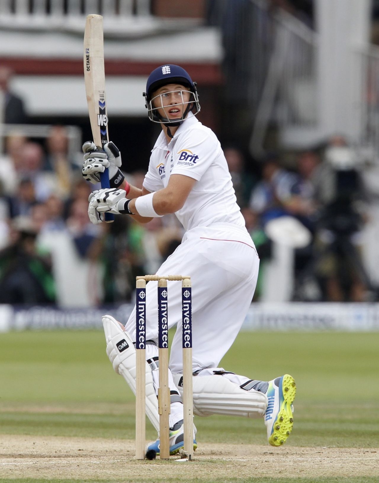 Joe Root paddles the ball high to be caught for 180, England v Australia, 2nd Investec Test, Lord's, 4th day, July 21, 2013