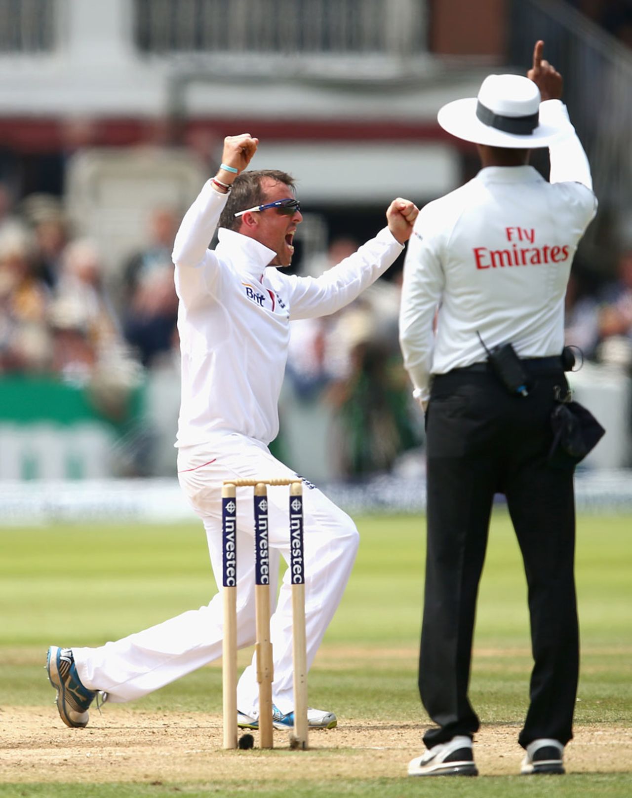 Graeme Swann had Phillip Hughes lbw, England v Australia, 2nd Investec Test, Lord's, 4th day, July 21, 2013
