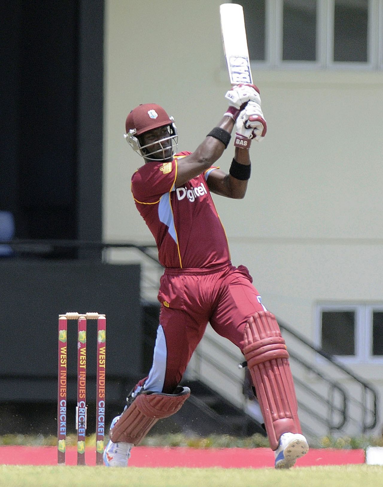 Darren Sammy made a quick 29 off 18 balls, West Indies v Pakistan, 5th ODI, St Lucia, July 24, 2013