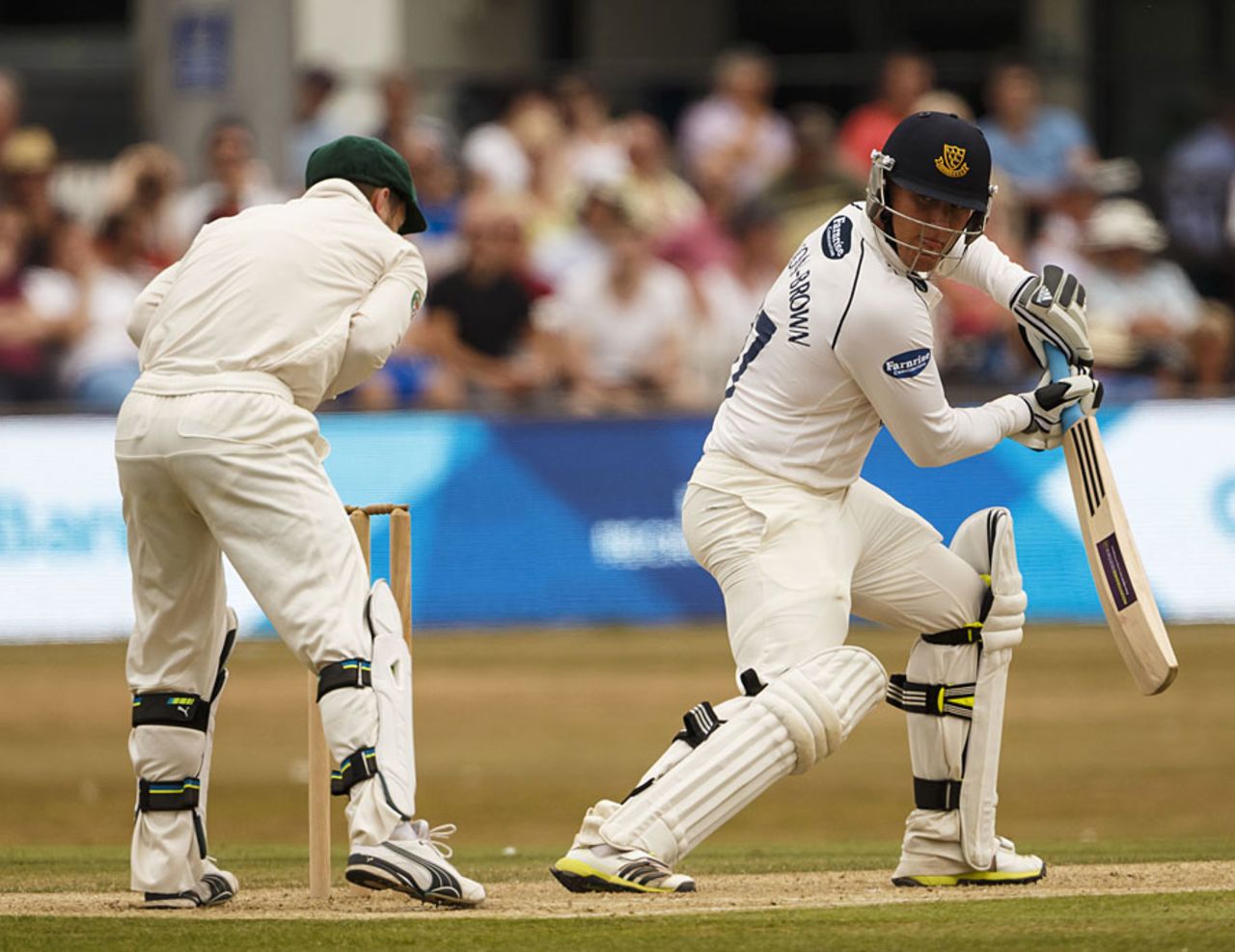 Rory Hamilton-Brown was caught behind for a rapid 73, Sussex v Australians, Tour match, Hove, 2nd day, July 27, 2013