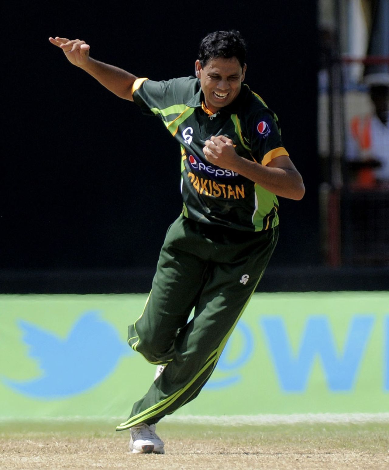Zulfiqar Babar picked up three wickets on debut, West Indies v Pakistan, 1st T20I, St Vincent, July 27, 2013