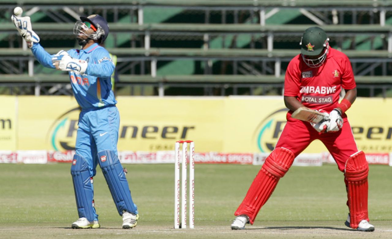 Hamilton Masakadza was caught behind for 38, Zimbabwe v India, 3rd ODI, Harare, July 28, 2013