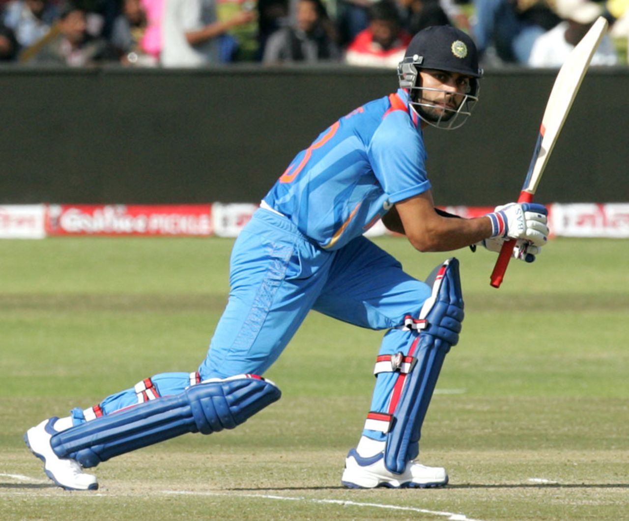 Virat Kohli scored a match-winning 68, Zimbabwe v India, 3rd ODI, Harare, July 28, 2013