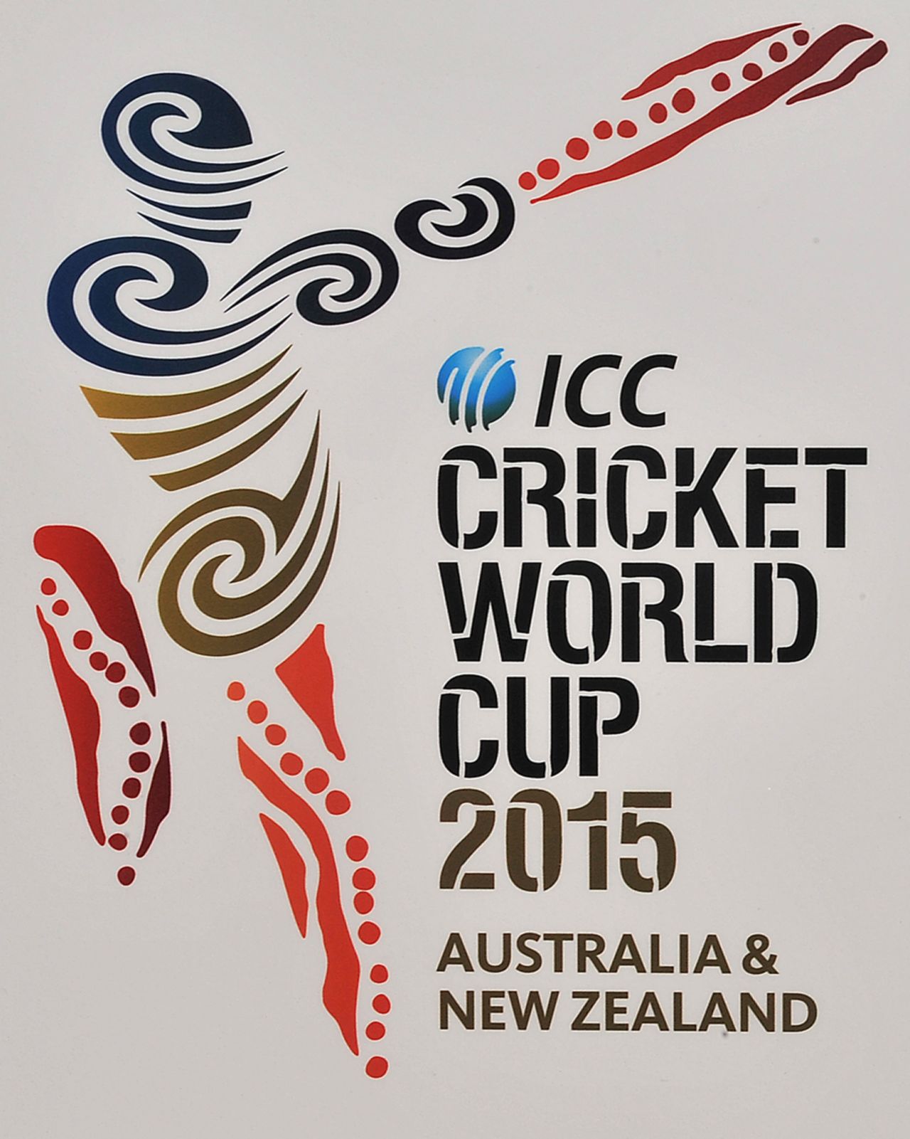 The 2015 World Cup logo on display, Melbourne, July 30, 2013