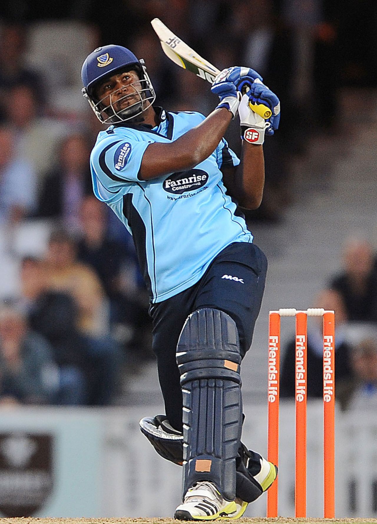 Dwayne Smith hits out, Surrey v Sussex, FLt20, South Group, The Oval, July 3, 2013