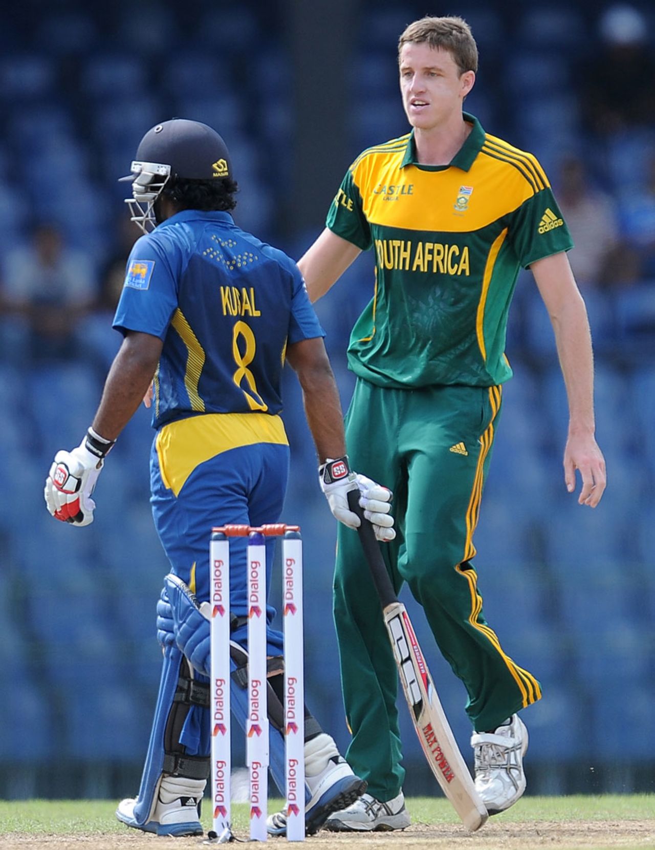 Morne Morkel dismissed Kusal Perera for 9, Sri Lanka v South Africa, 5th ODI, Colombo, July 31, 2013