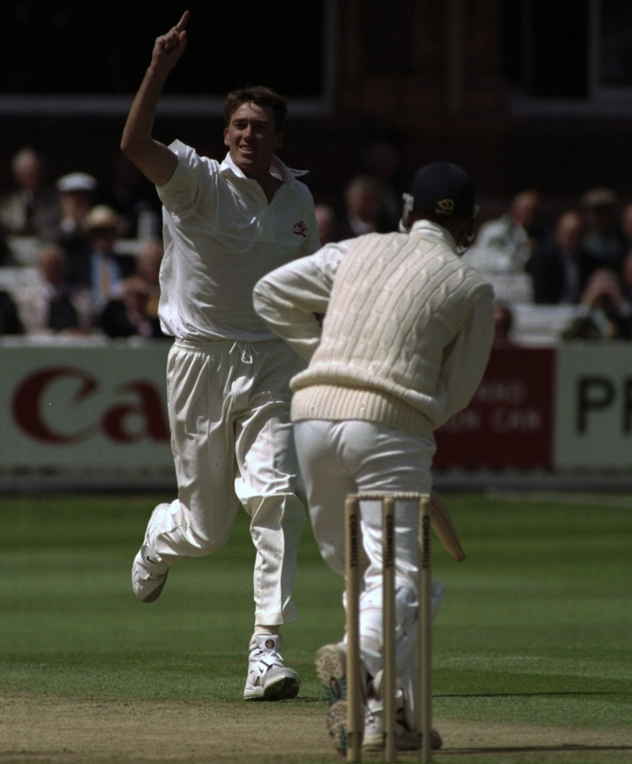 Glenn McGrath had John Crawley caught behind, England v Australia, 2nd Test, Lord's, 3rd day, June 21, 1997