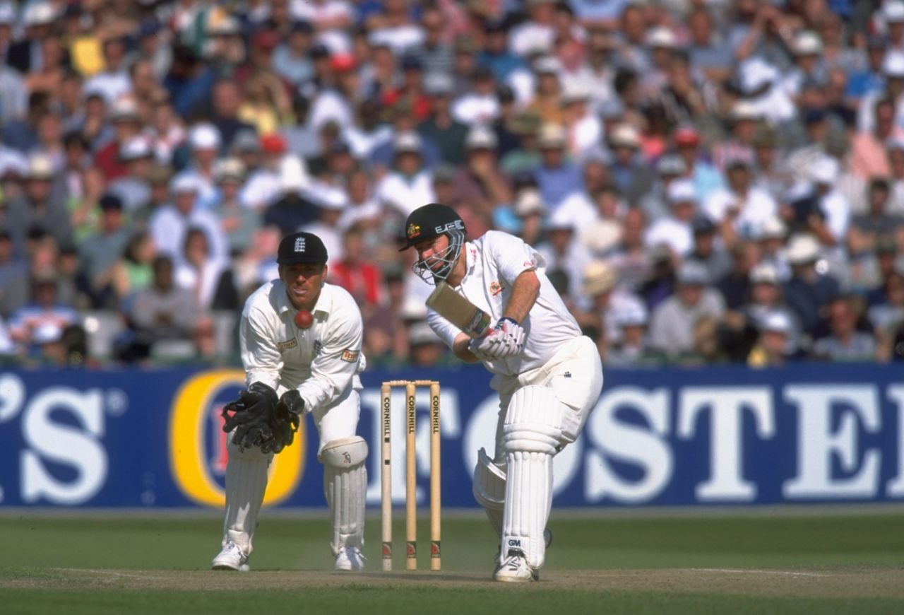 Steve Waugh was the first man in 50 years to make two hundreds in an Ashes Test, England v Australia, 3rd Test, Old Trafford, 3rd day, July 5, 1997