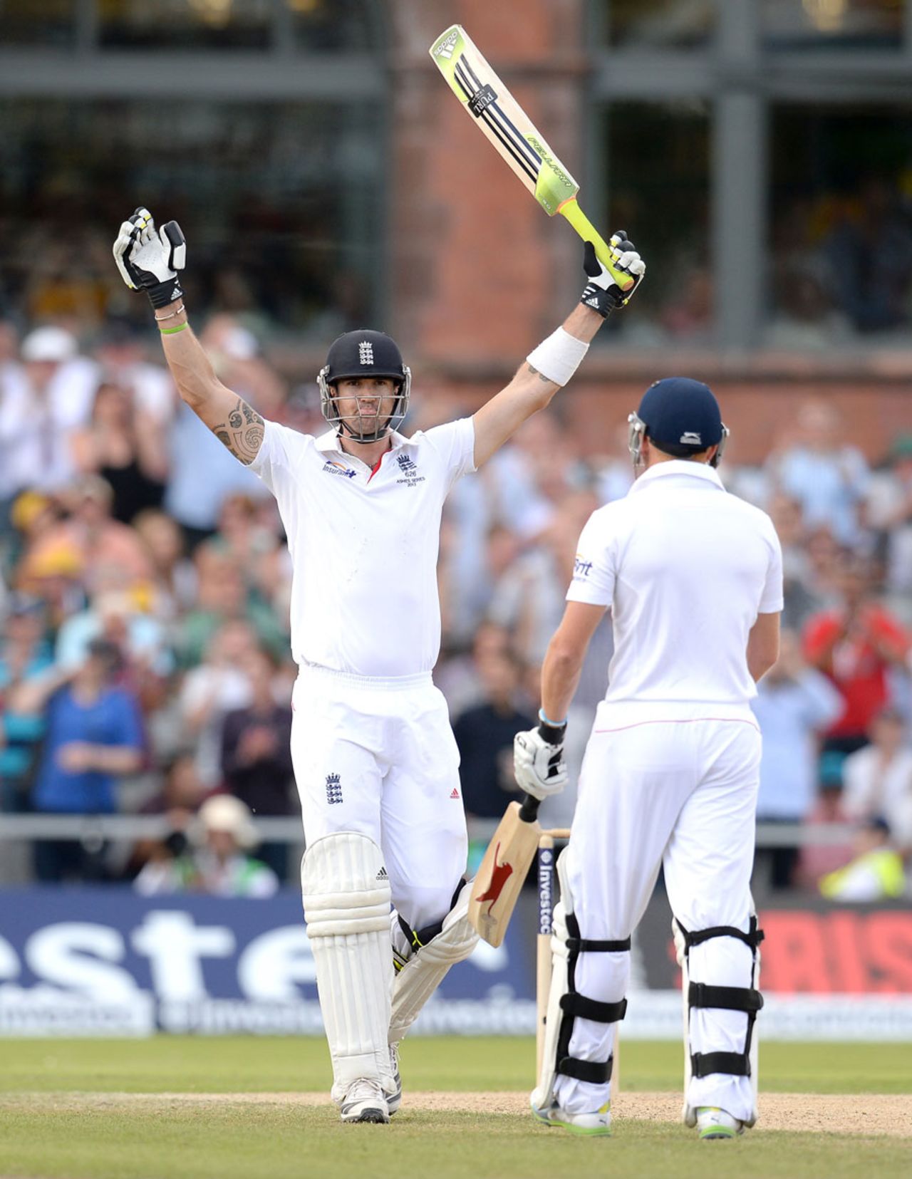 Kevin Pietersen made his first Test hundred at Old Trafford, England v Australia, 3rd Investec Test, Old Trafford, 3rd day, August 3, 2013