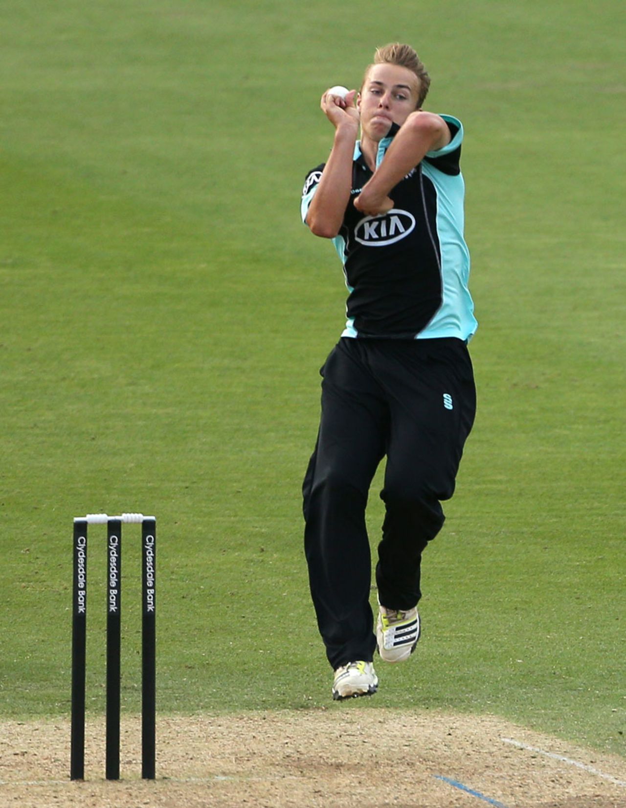 Tom Curran claimed a five-wicket haul on his second Surrey appearance, Surrey v Scotland, YB40 Group B, The Oval, August 4, 3013