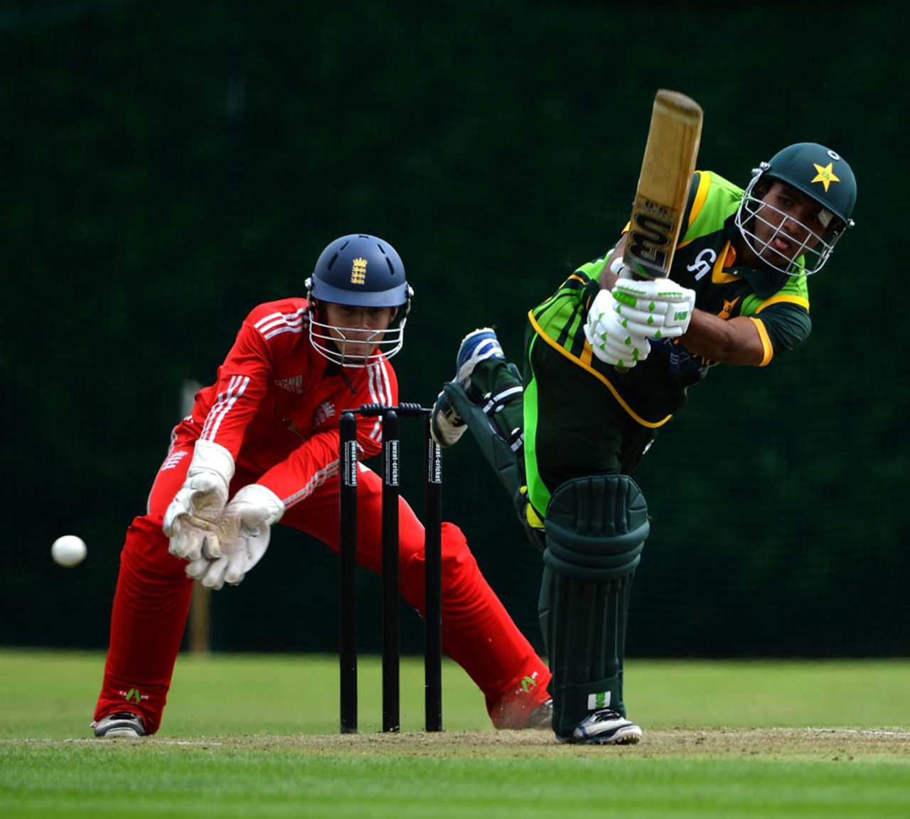 Sami Aslam made 60 at the top of the order, England Under-19s v Pakistan Under-19s, Under-19s Tri-Nation Tournament, Sleaford, August, 6, 2013