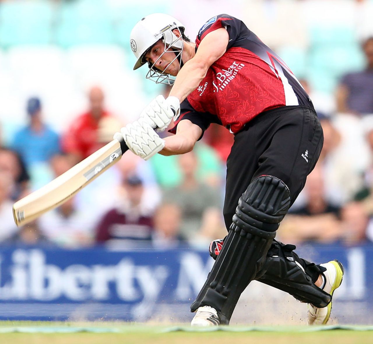 Craig Kieswetter swings over the off side, Surrey v Somerset, Friends Life t20, quarter-final, The Oval, August, 6, 2013
