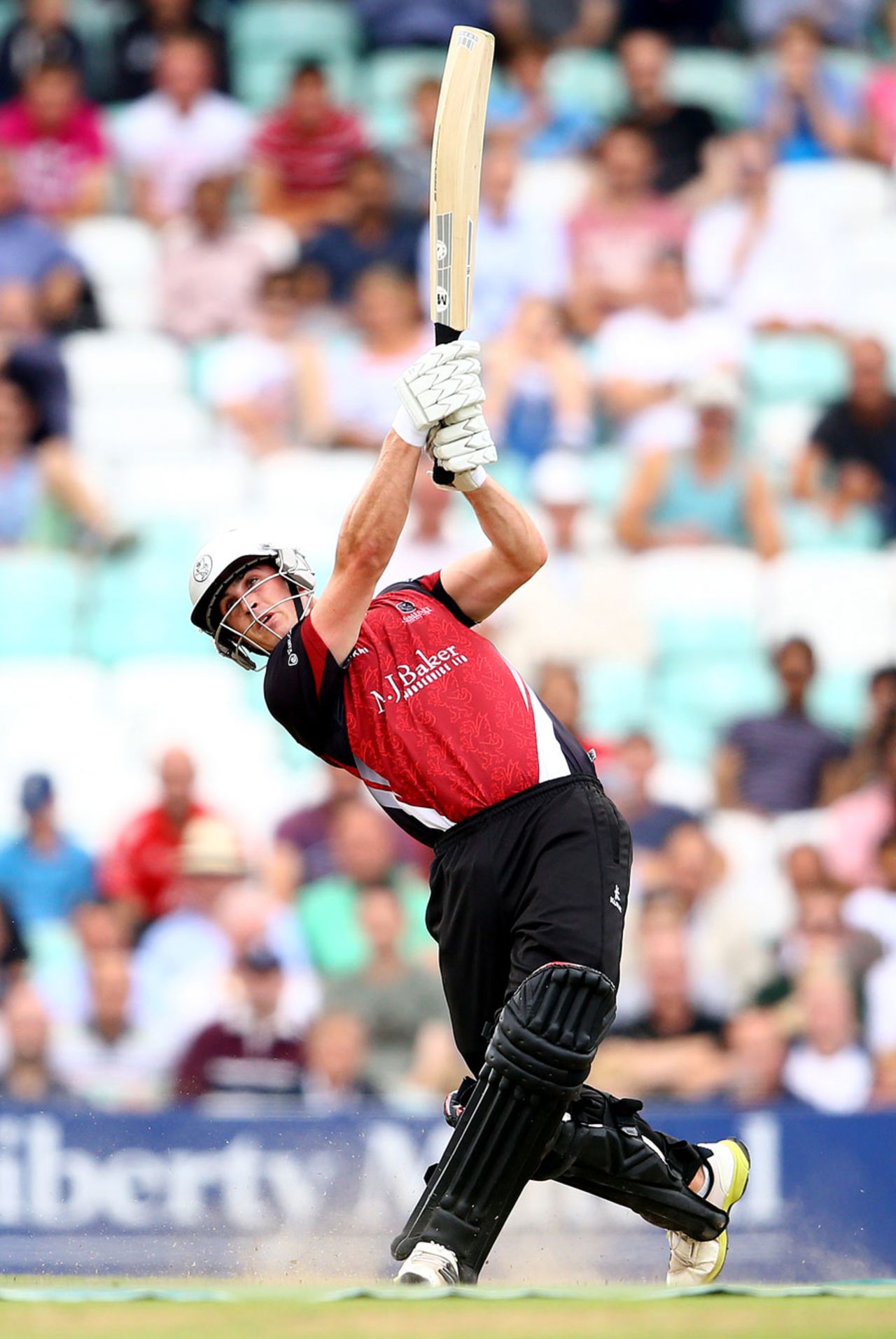 Craig Kieswetter goes down the ground, Surrey v Somerset, Friends Life t20, quarter-final, The Oval, August, 6, 2013