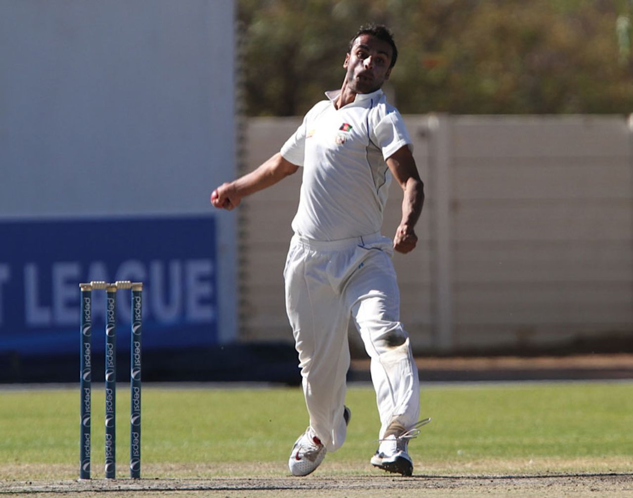Izatullah Dawlatzai picked up five wickets, including a hat-trick, Namibia v Afghanistan, ICC Intercontinental Cup, 3rd day, Windhoek, August 6, 2013