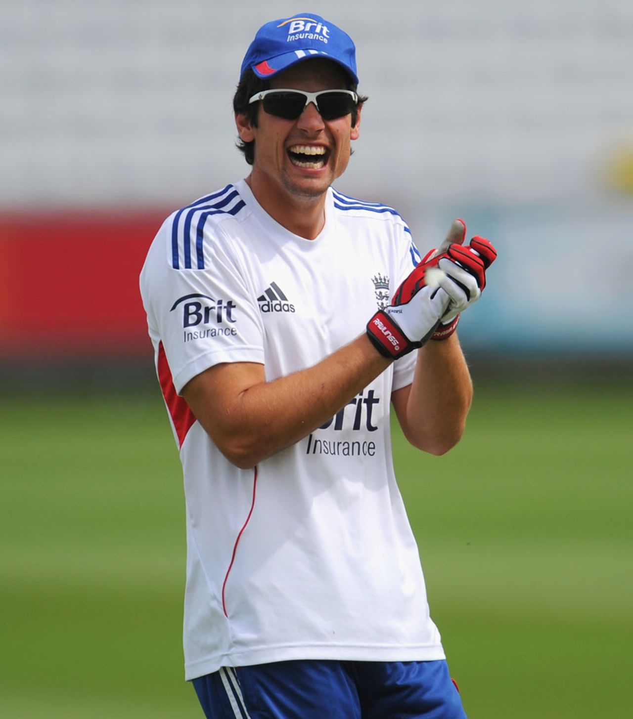 Alastair Cook in good form during a practice session, Chester-le-Street, August 7, 2013