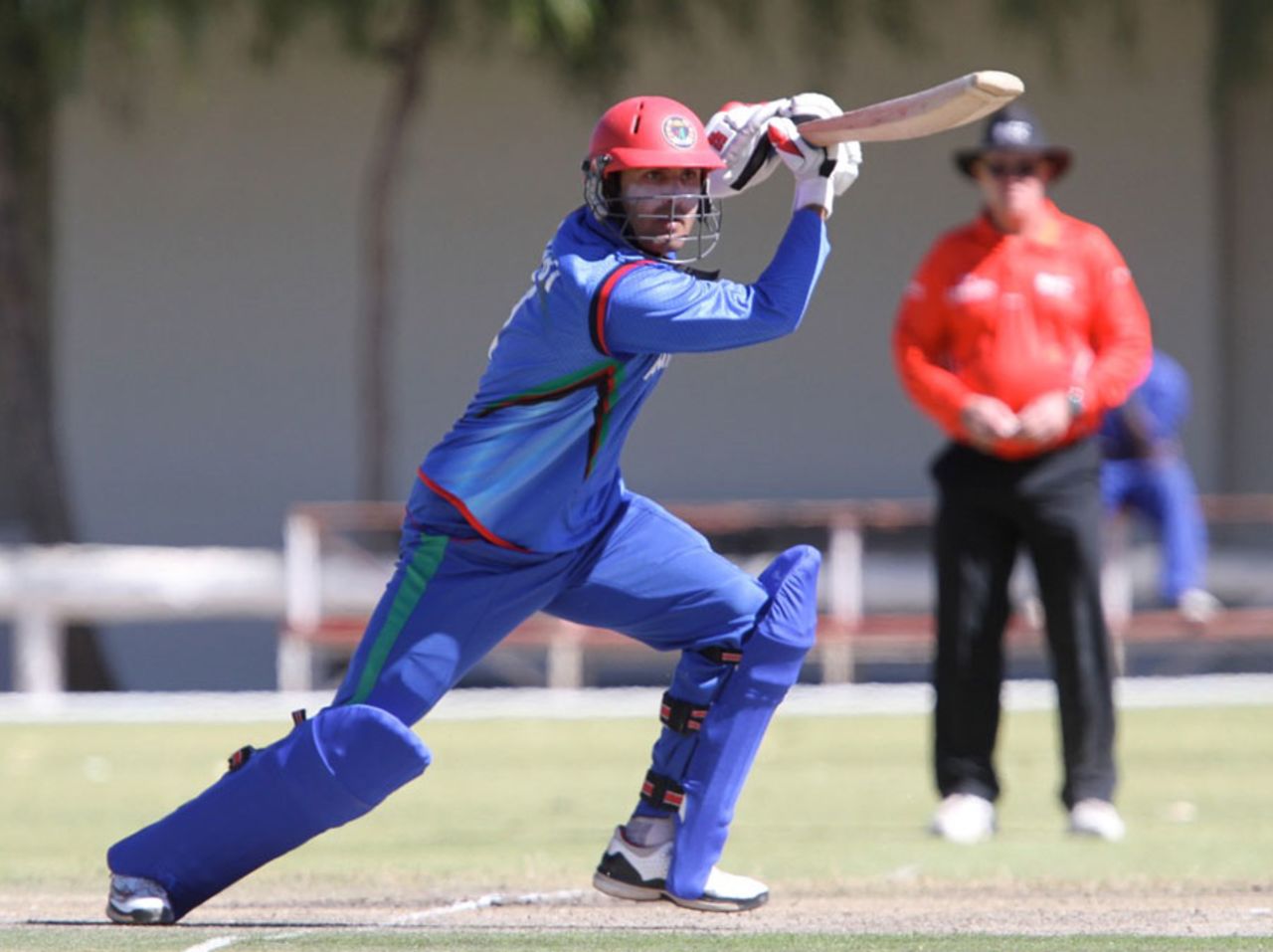 Afghanistan captain Mohammad Nabi scored an unbeaten 81, Namibia v Afghanistan, WCL Championship, Windhoek, August 9, 2013