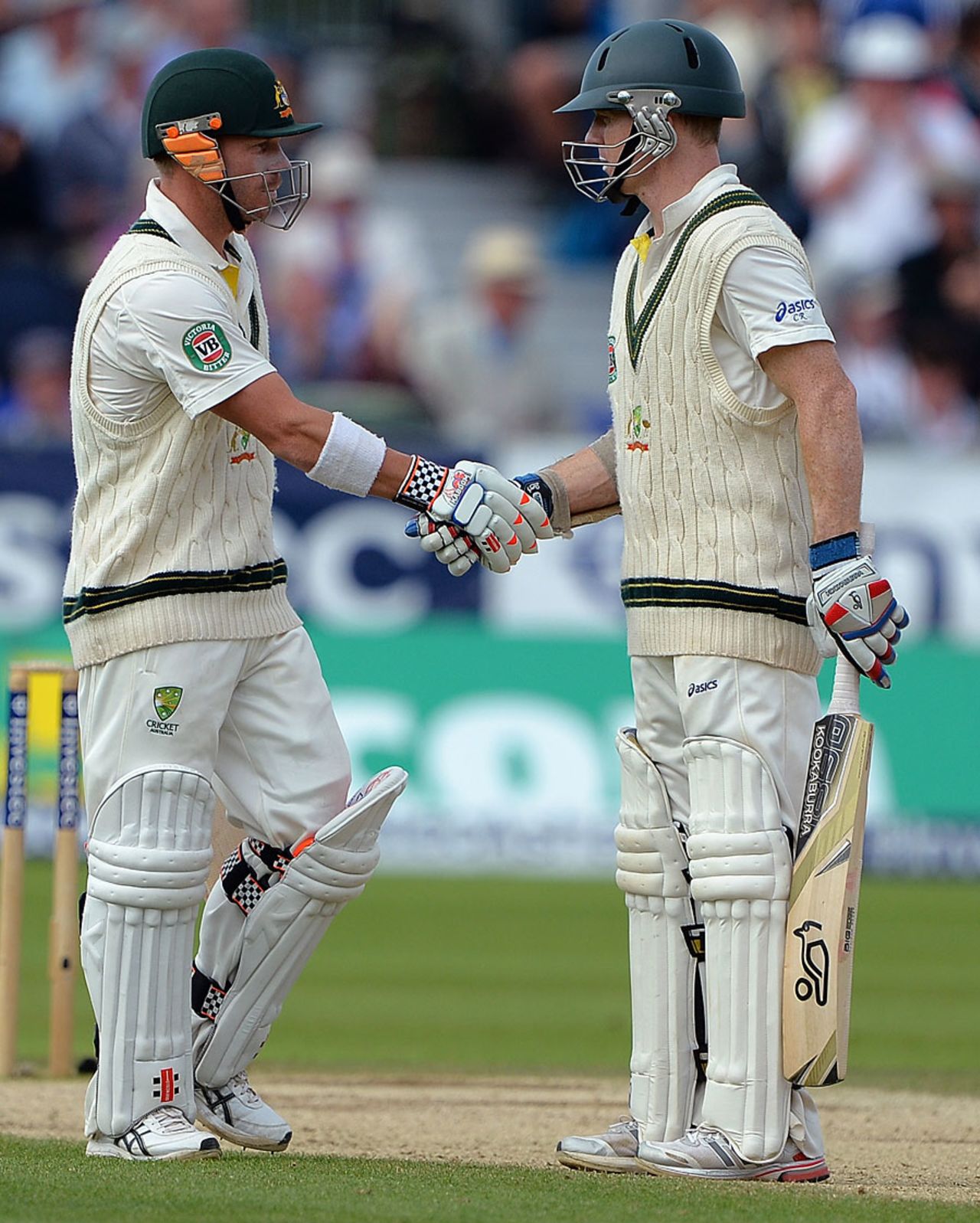 David Warner and Chris Rogers added 109 for the first wicket, England v Australia, 4th Investec Test, 4th day, Chester-le-Street, August 12, 2013
