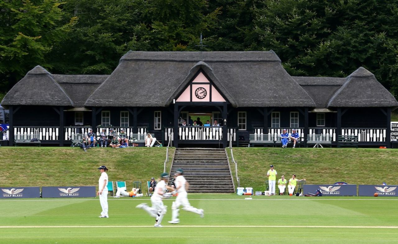 A view of the ground on the fourth day, England Women v Australia Women, Only Test, 4th day, Wormsley, August 14, 2013
